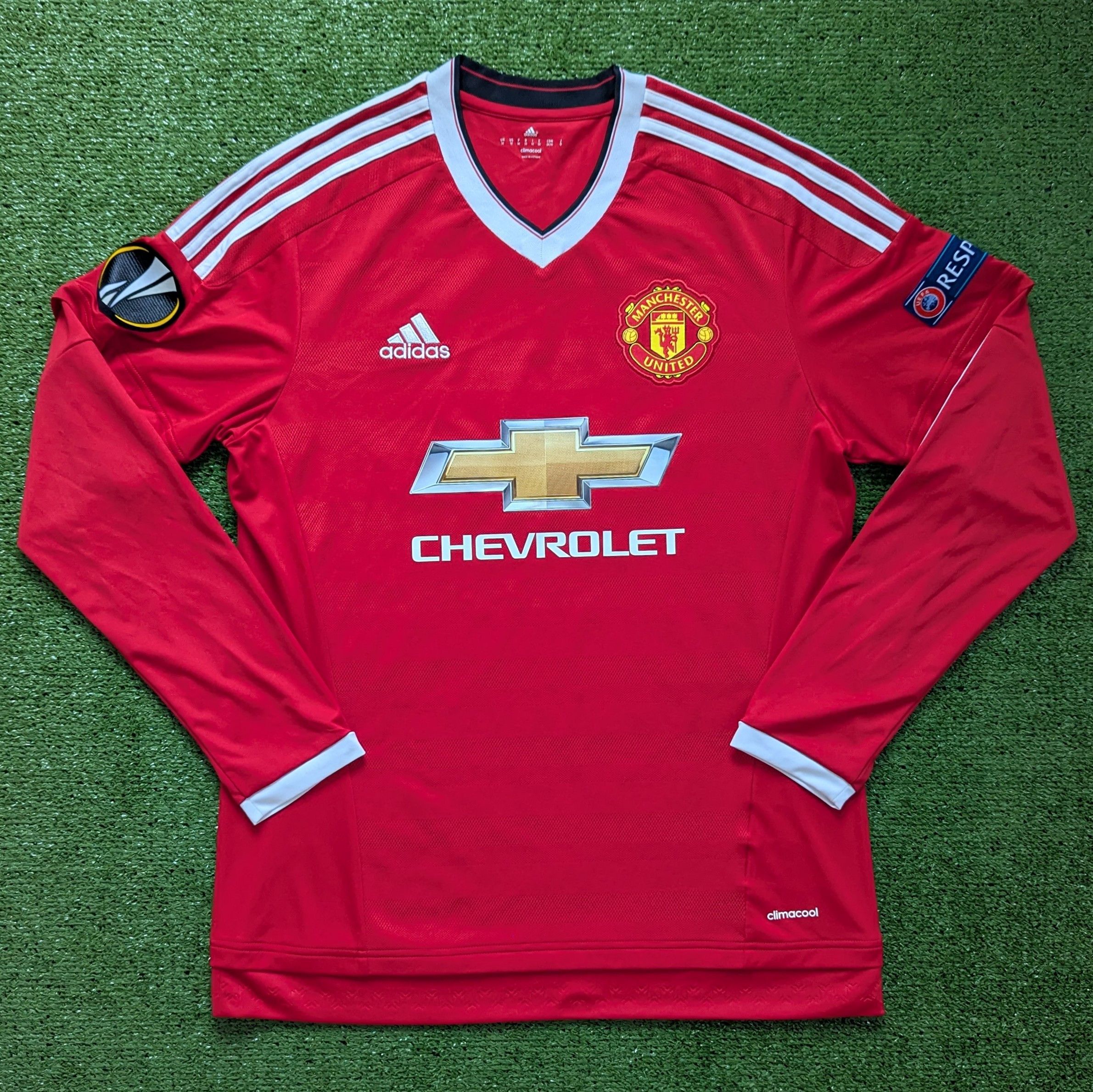 Adidas MANCHESTER UNITED 2015/2016 HOME FOOTBALL SHIRT RASHFORD #19 Size US M / EU 48-50 / 2 - 2 Thumbnail