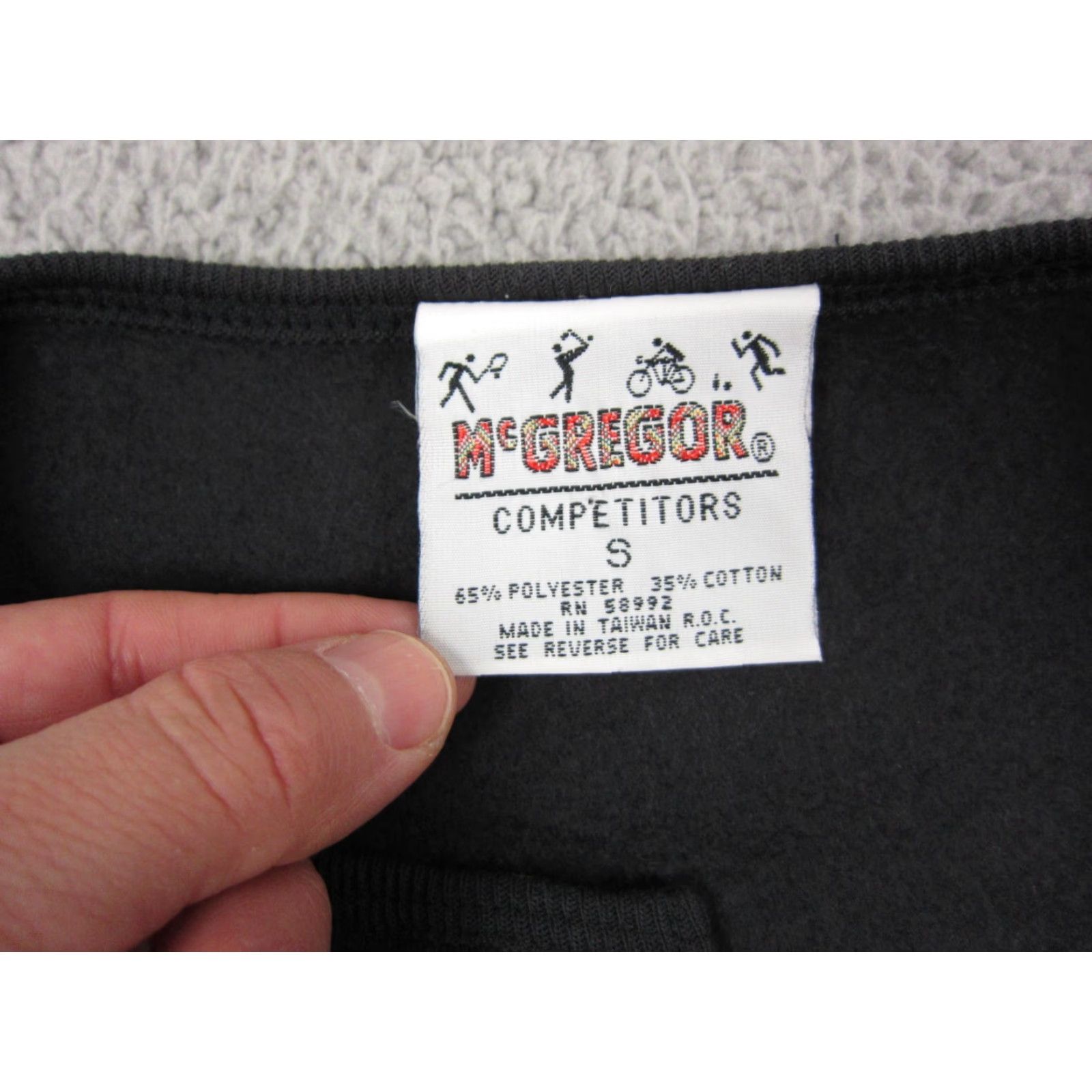McGregor VINTAGE McGregor Sweatshirt Womens S Black Pullover Crew Neck 80s 90s Activewear Size S / US 4 / IT 40 - 7 Thumbnail