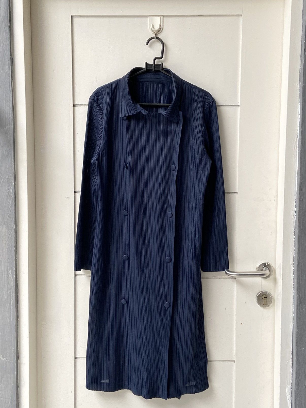 Designer × Japanese Brand PLEATSME Blue Pleats Blazers Size XS / US 0-2 / IT 36-38 - 9 Thumbnail