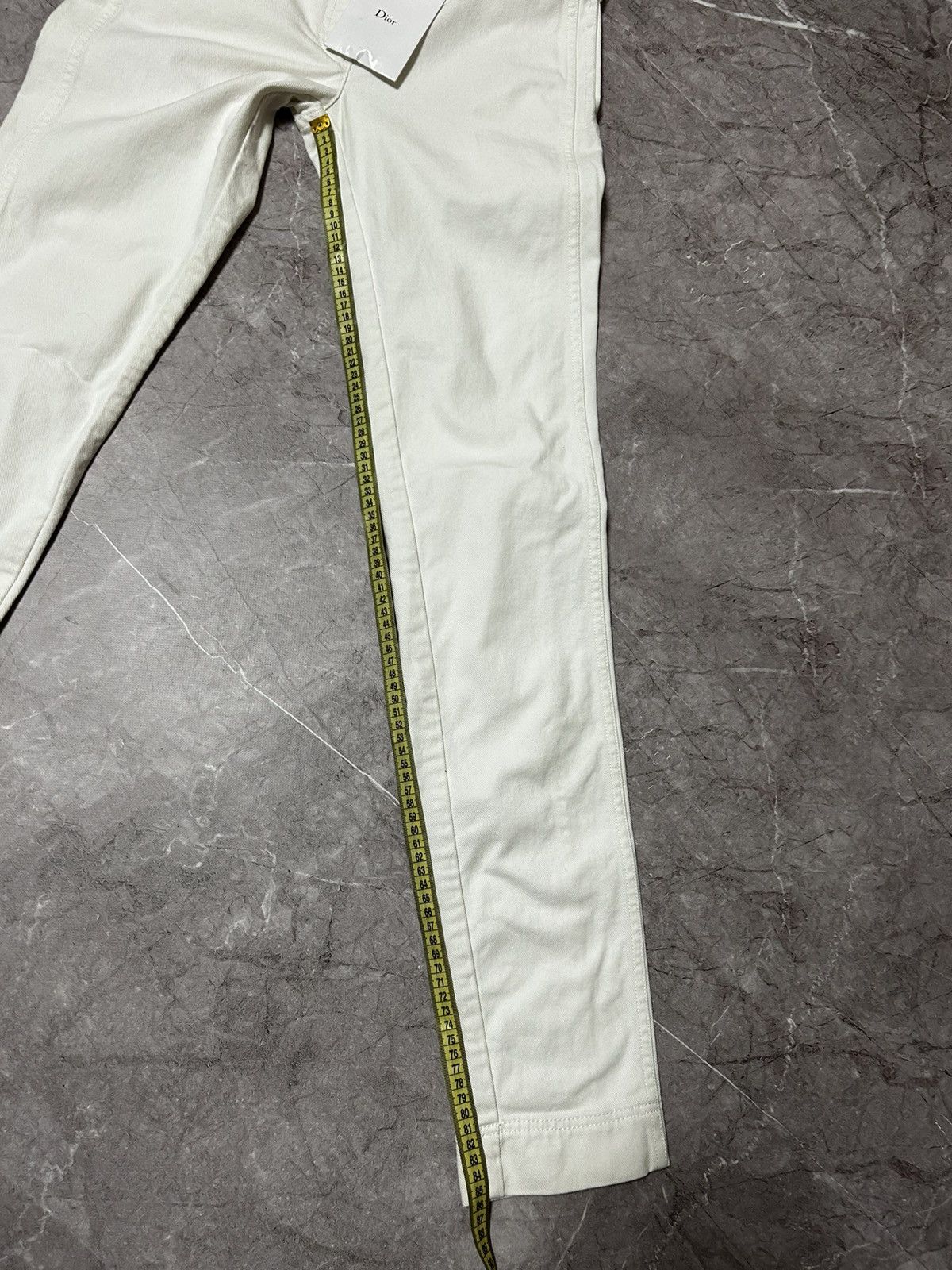 Christian Dior Monsieur × Dior Christian Dior Boutique White Cotton Pants Made In Italy Size 27" / US 4 / IT 40 - 19 Thumbnail