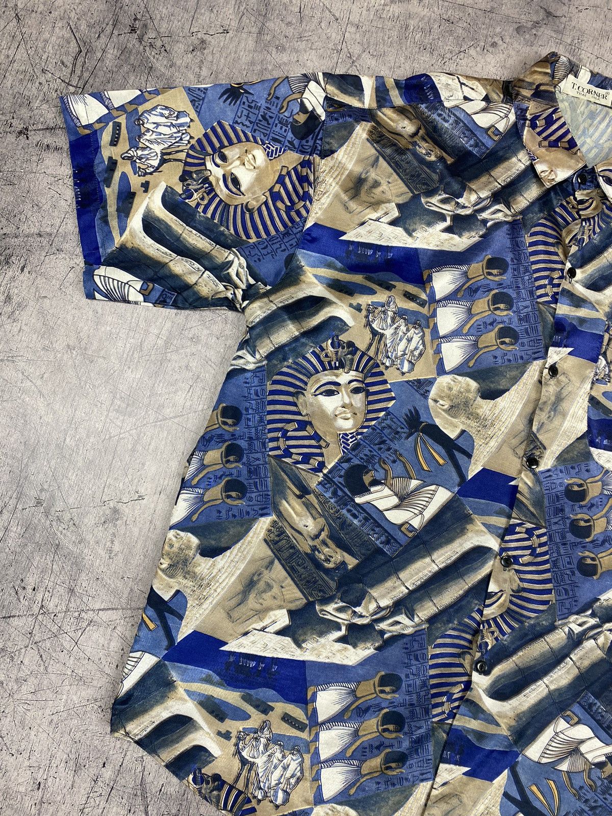 Other Vintage T. Corner Egypt Mummy Pyramids Pharaoh Crazy Shirt Size US XL / EU 56 / 4 - 3 Thumbnail