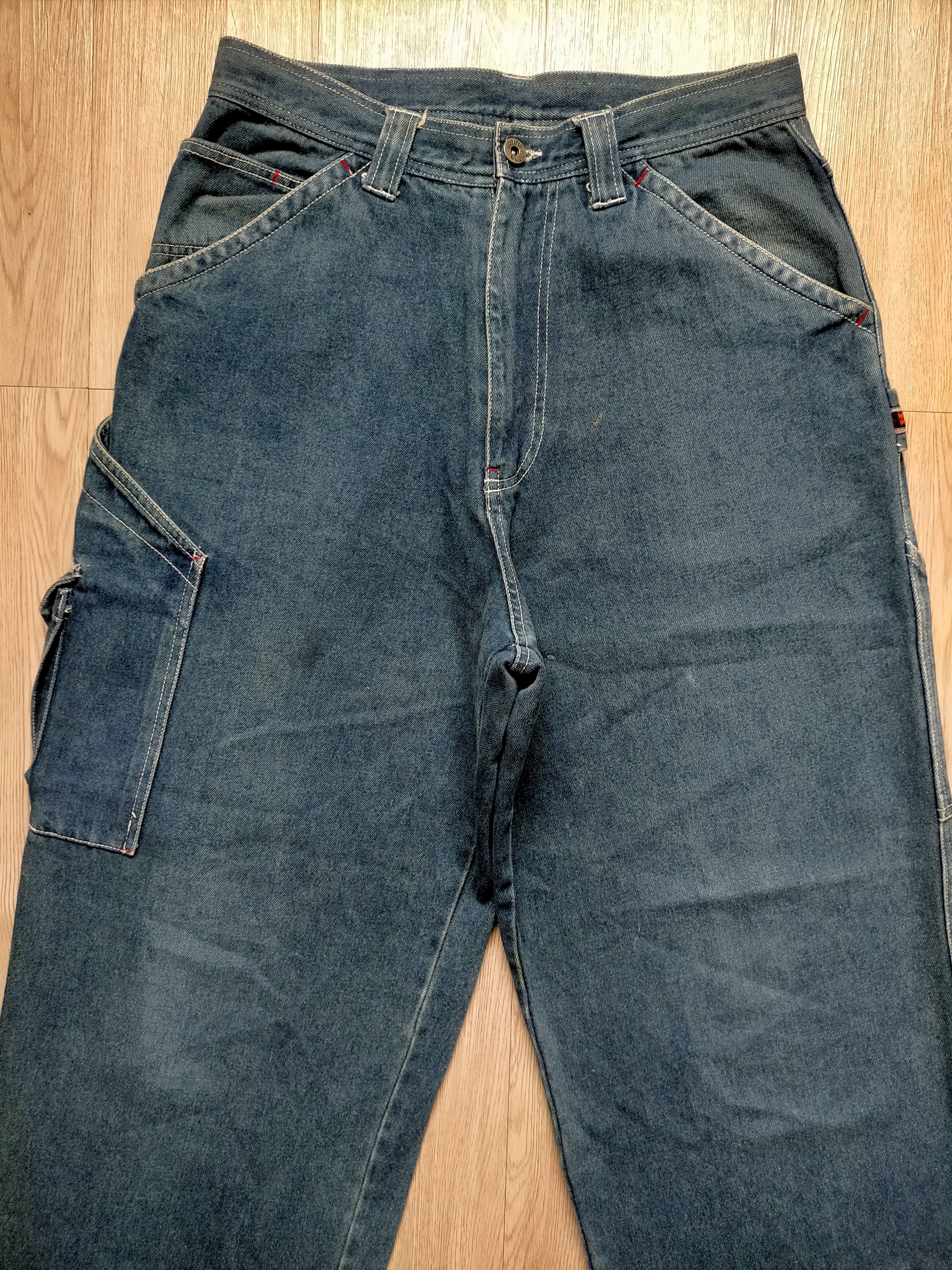 Hobo Hobo Carpenter embroidered Baggy Cargo Hip hop Jeans Size US 32 / EU 48 - 4 Thumbnail
