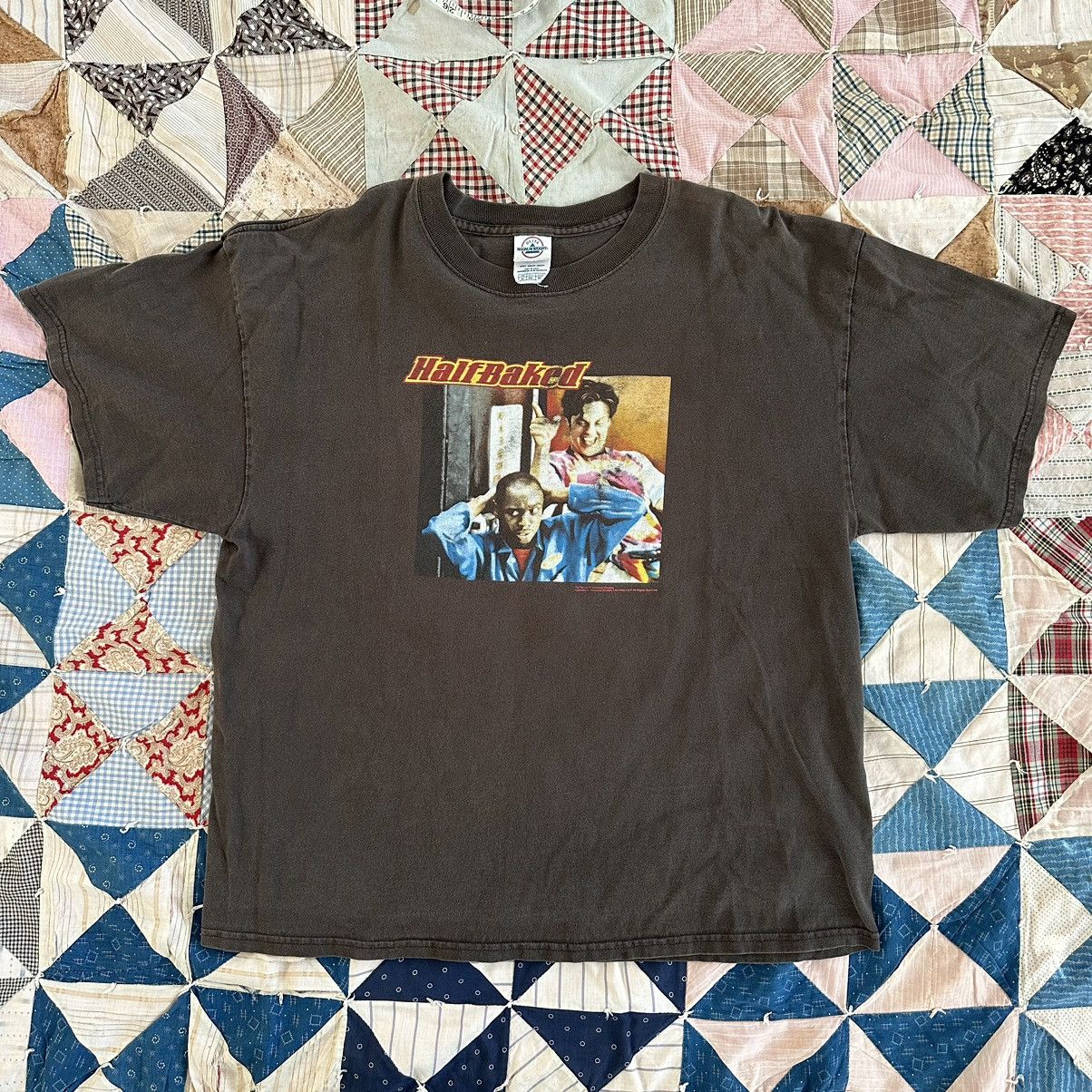 image of Vintage Late 90's Y2K Half Baked Dave Chapelle Movie Shirt in Brown, Men's (Size XL)