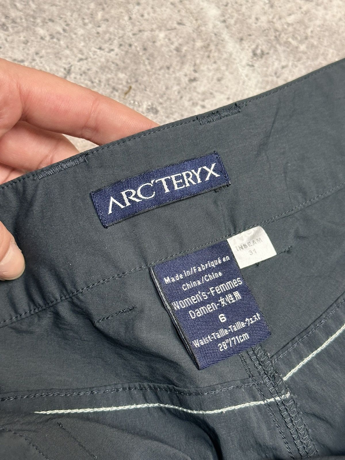 Arc\'teryx tech shell pants cargo outdoor hiking style