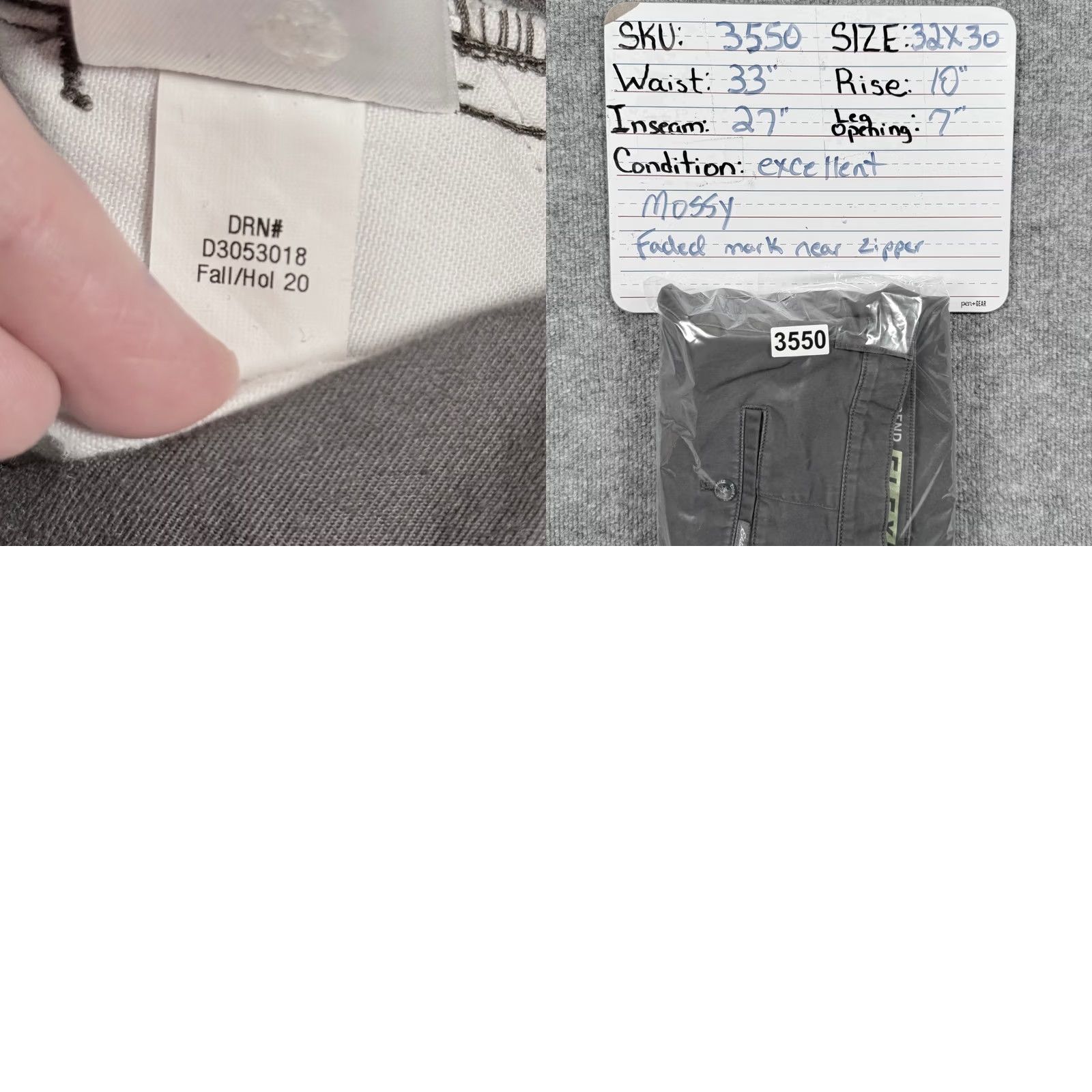 Eddie Bauer Eddie Bauer Slim Fit Chino Pants 32x30 32x27 Legend Wash Flex Mossy Green / Gray Size US 32 / EU 48 - 8 Thumbnail