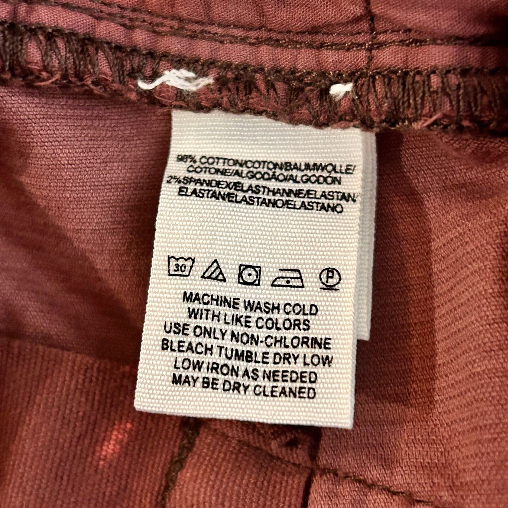 Free People Free People Pants Womens 27 Red Burgundy Corduroy Flared Boho Retro Size 27" / US 4 / IT 40 - 6 Thumbnail