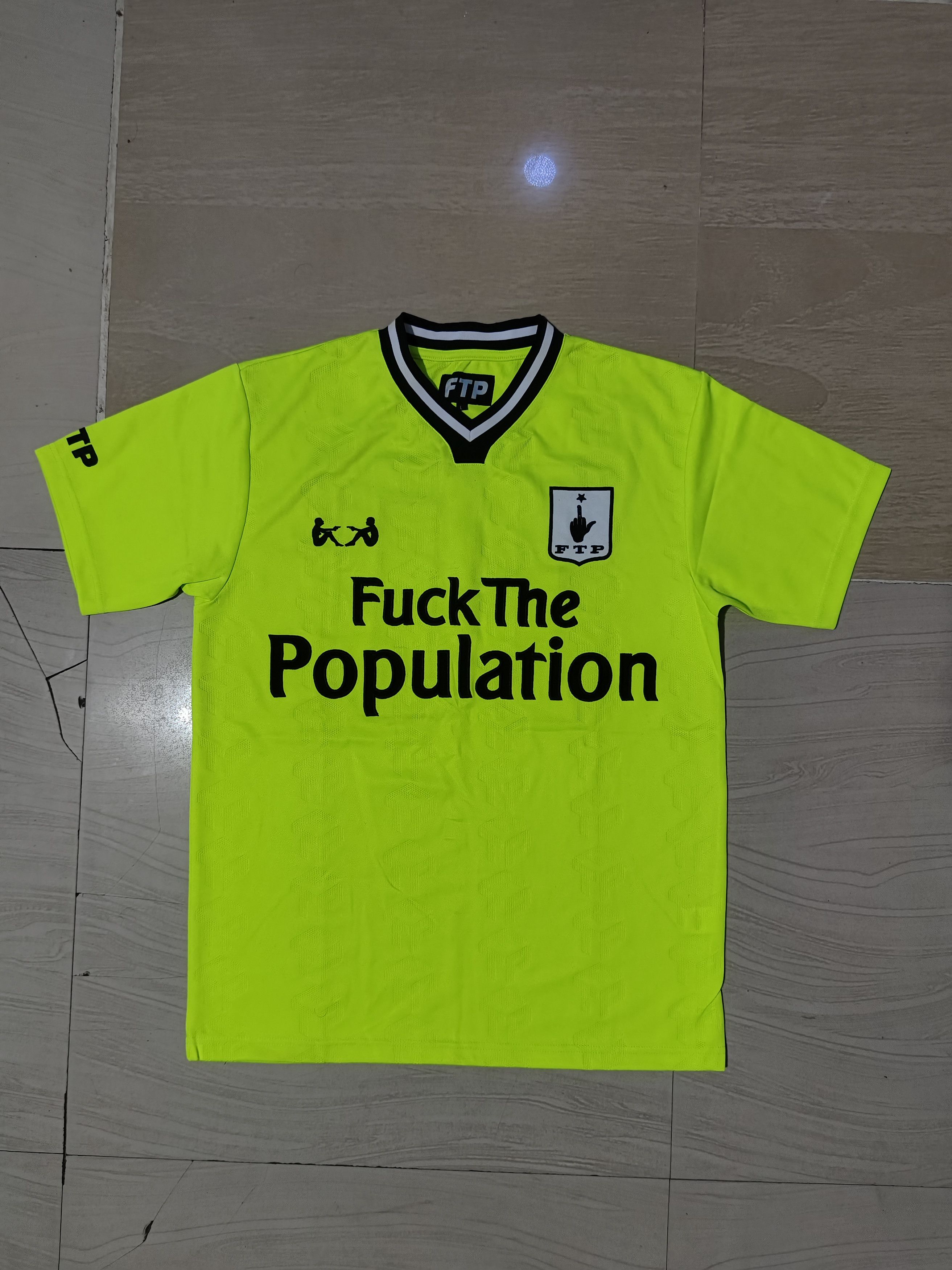 Fuck The Population FTP Fuck The Population Neon Green Soccer Jersey Shirt Size US M / EU 48-50 / 2 - 1 Thumbnail