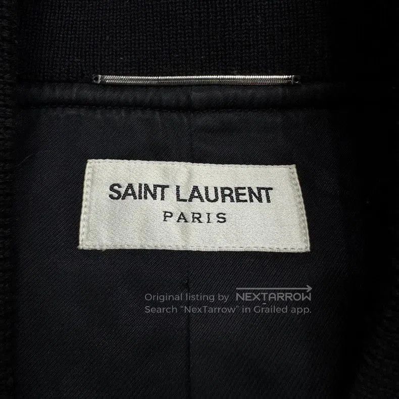 Saint Laurent Paris SAINT LAURENT Red Embroidered Bomber Jacket. Size US L / EU 52-54 / 3 - 5 Thumbnail