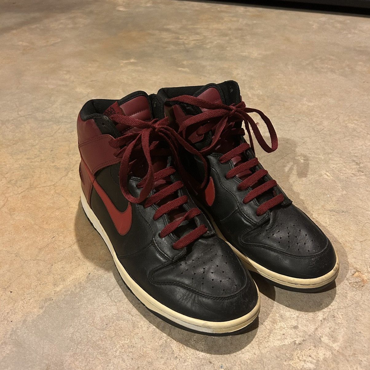 Nike × Vintage Vintage Nike Dunk High Black Fives BFive 2006 US 11.5 Size US 11.5 / EU 44-45 - 8 Thumbnail