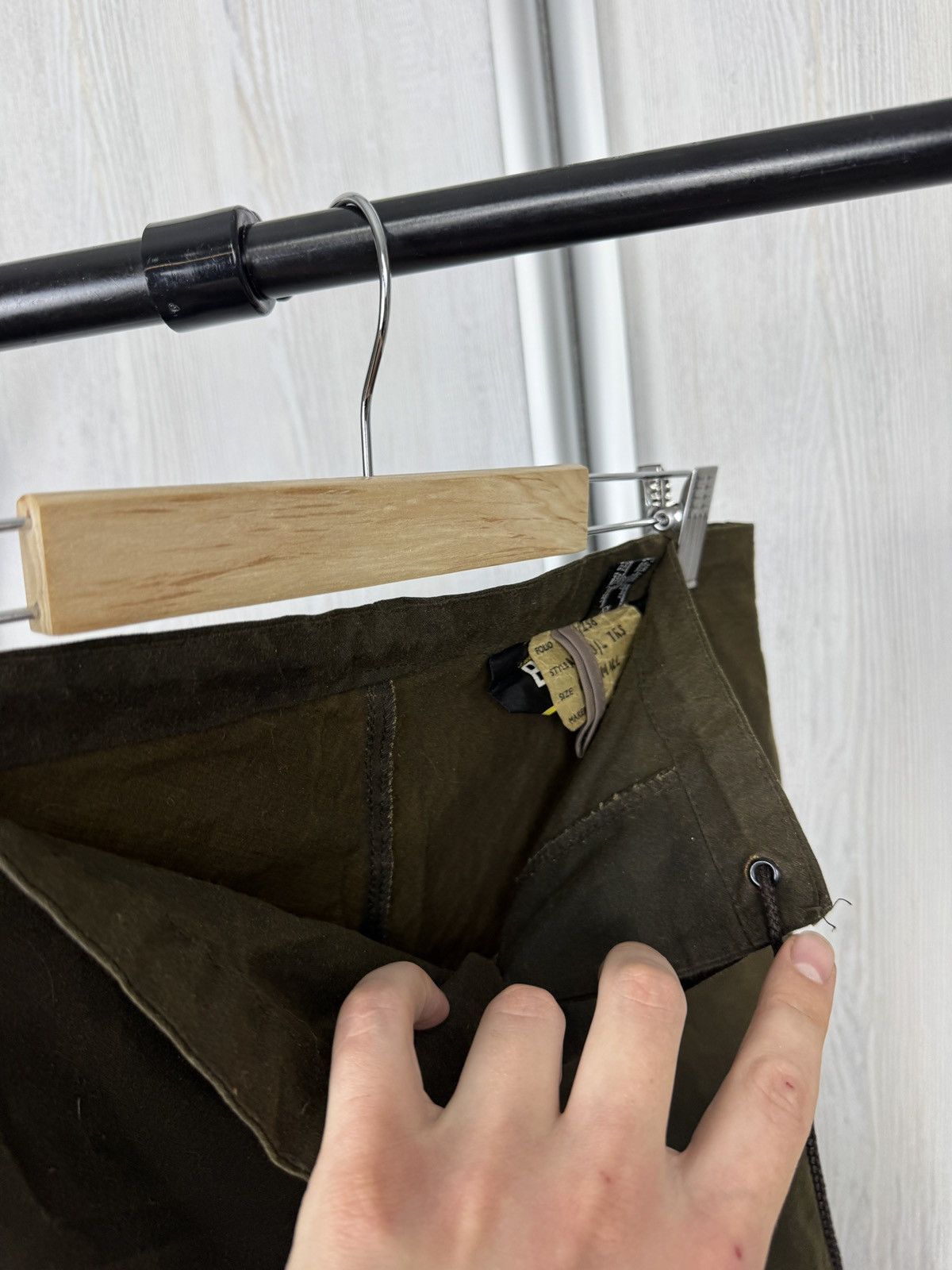 Barbour Barbour made in England khaki green vintage waxed pants XS Size US 30 / EU 46 - 8 Thumbnail