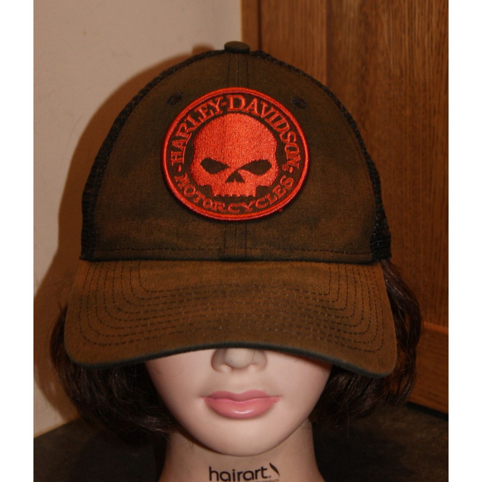 New Era HARLEY DAVIDSON Motorcycle Skull New Era Hat Cap Mesh Snap Size ONE SIZE - 2 Thumbnail
