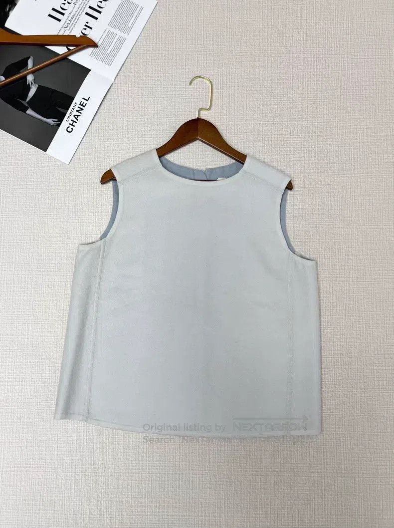 Hermes Hermes Double-sided cashmere sleeveless top Size S / US 4 / IT 40 - 2 Thumbnail