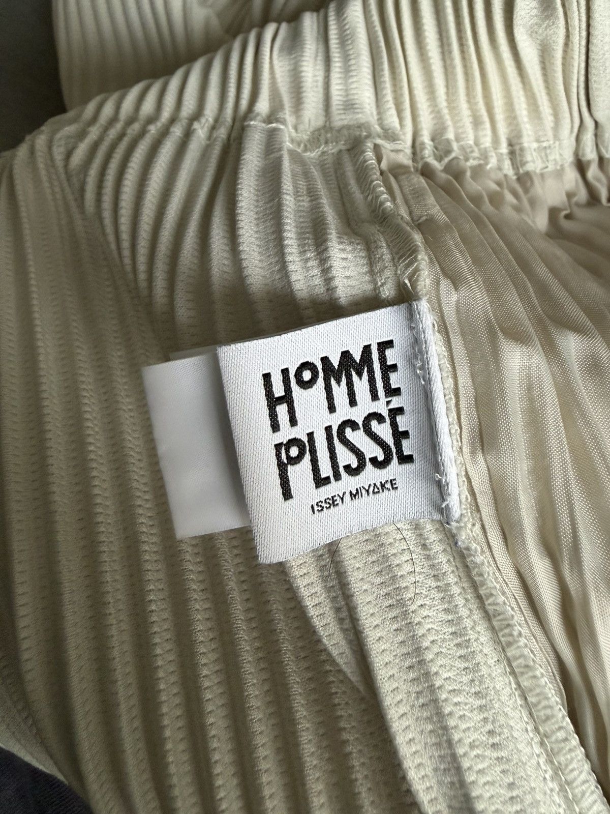 Homme Plisse Issey Miyake Homme Plisse White Tapered Pants Size 3 Size US 30 / EU 46 - 3 Thumbnail