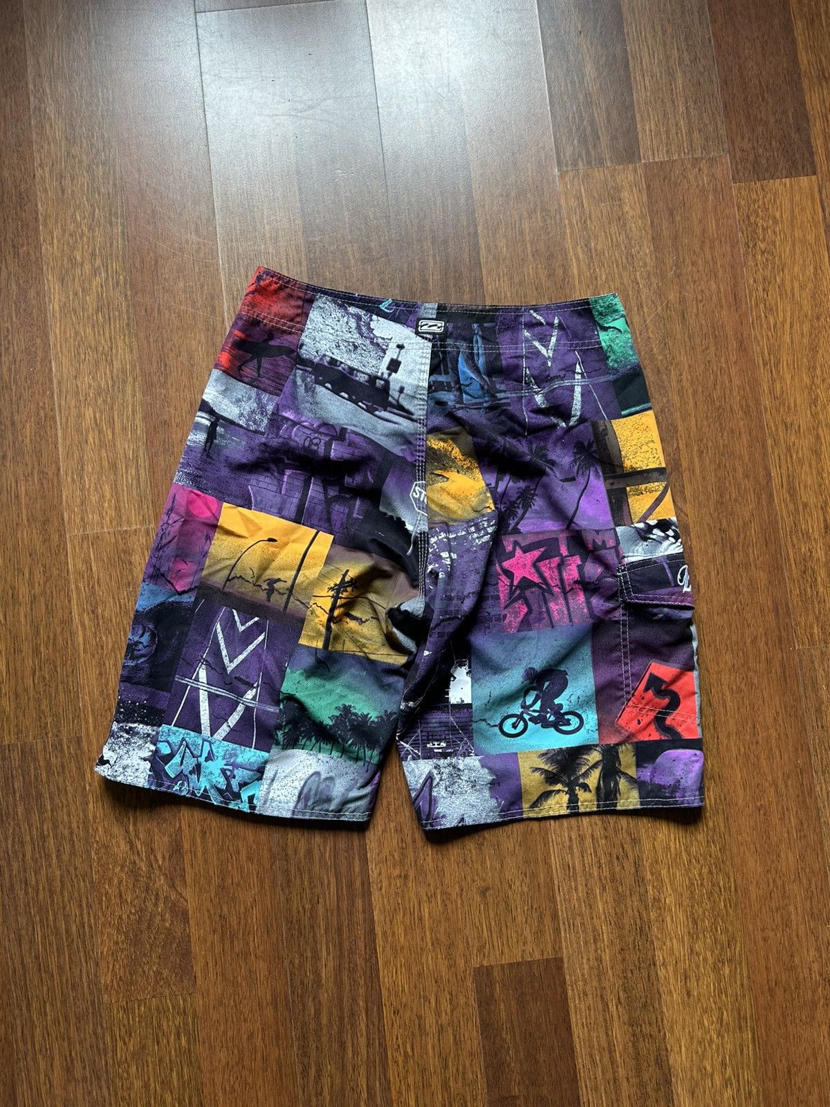 Billabong Vintage Billabong 90’s Crazy Graphic Printed Surf Size 34 Size US 34 / EU 50 - 5 Thumbnail