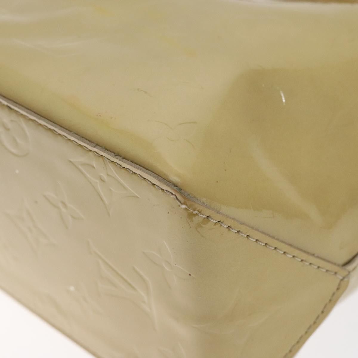Louis Vuitton LOUIS VUITTON Monogram Vernis Reade PM Hand Bag Beige M91334 Size ONE SIZE - 9 Thumbnail