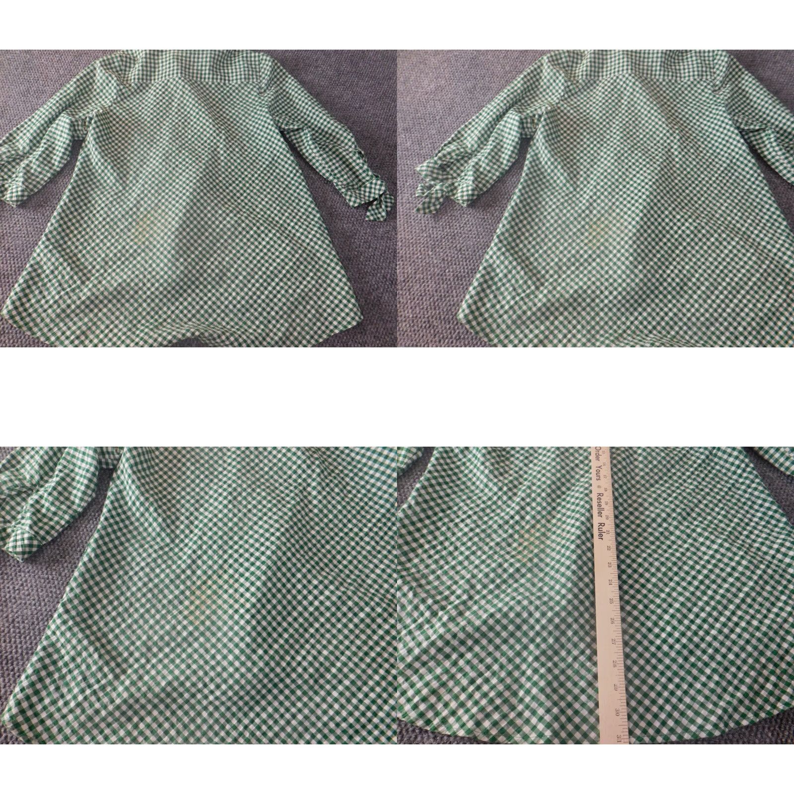 Vintage Susan Graver Blouse Shirt Womens Classic Casual Stretch Knit Green 12 Button Collared Long Sleeve Pullover Size XL / US 12-14 / IT 48-50 - 8 Thumbnail