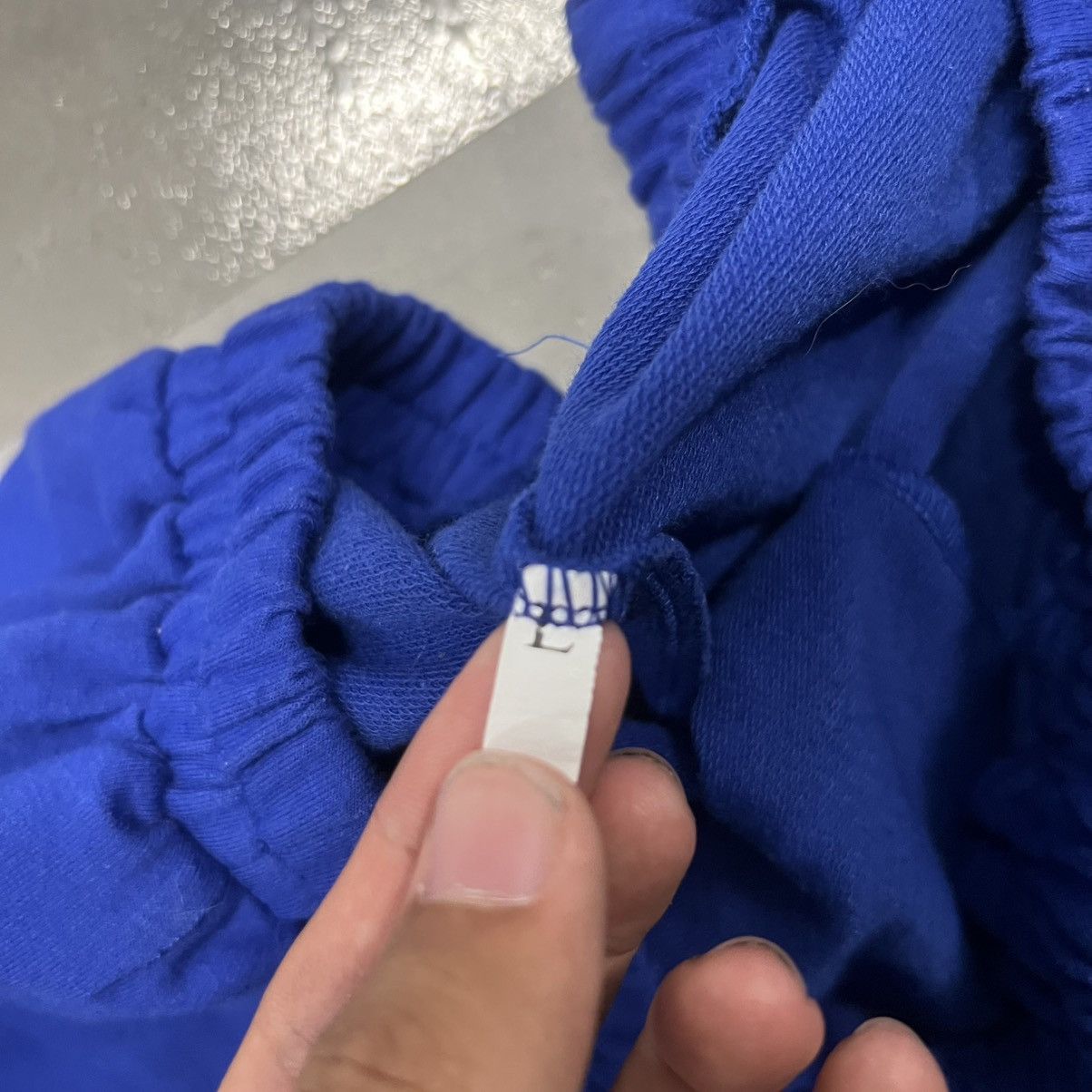 Japanese Brand × Vintage crazy Vintage Y2K/2000s Super Baggy Blue Striped Sweatpants ! Size US 36 / EU 52 - 7 Thumbnail