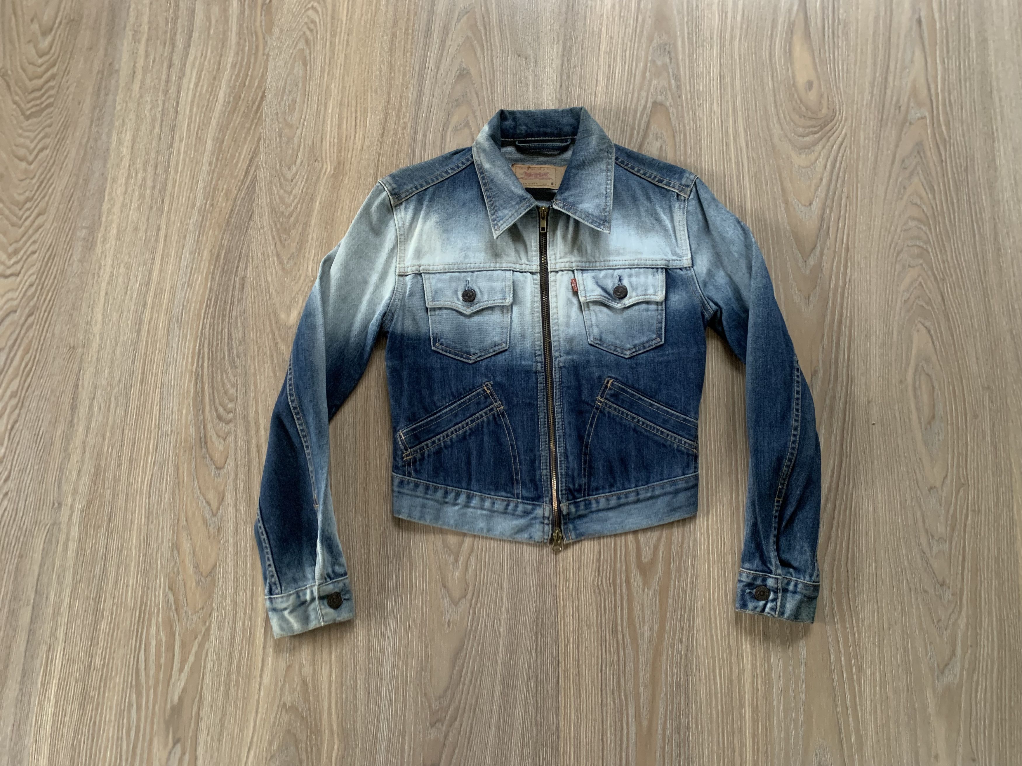 Levi's Vintage Womens Levi’s Denim Zip Jacket Size S / US 4 / IT 40 - 1 Thumbnail