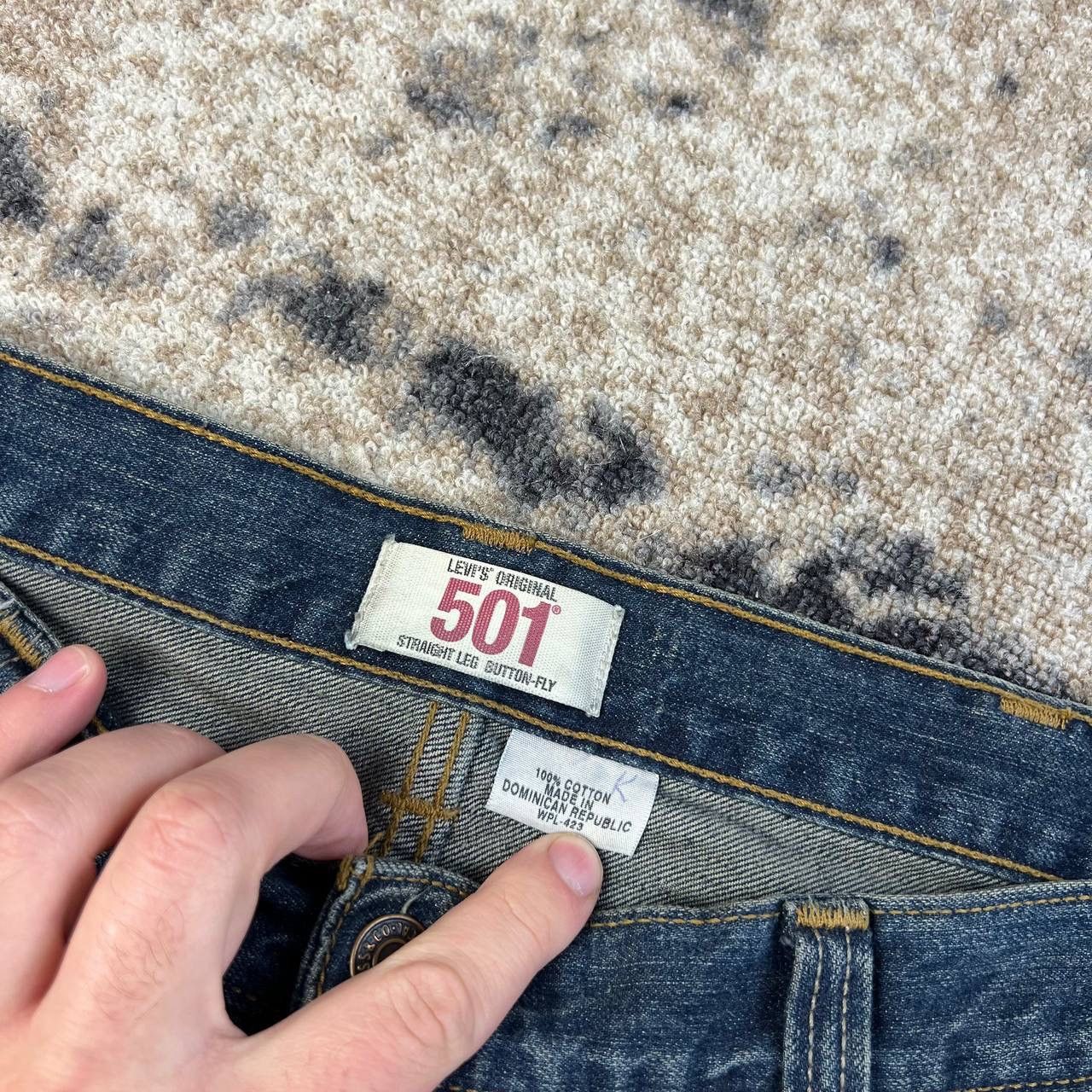 Levi's 501 Levis Vintage Y2K Distressed Style Baggy Denim Jeans Size US 38 / EU 54 - 6 Thumbnail