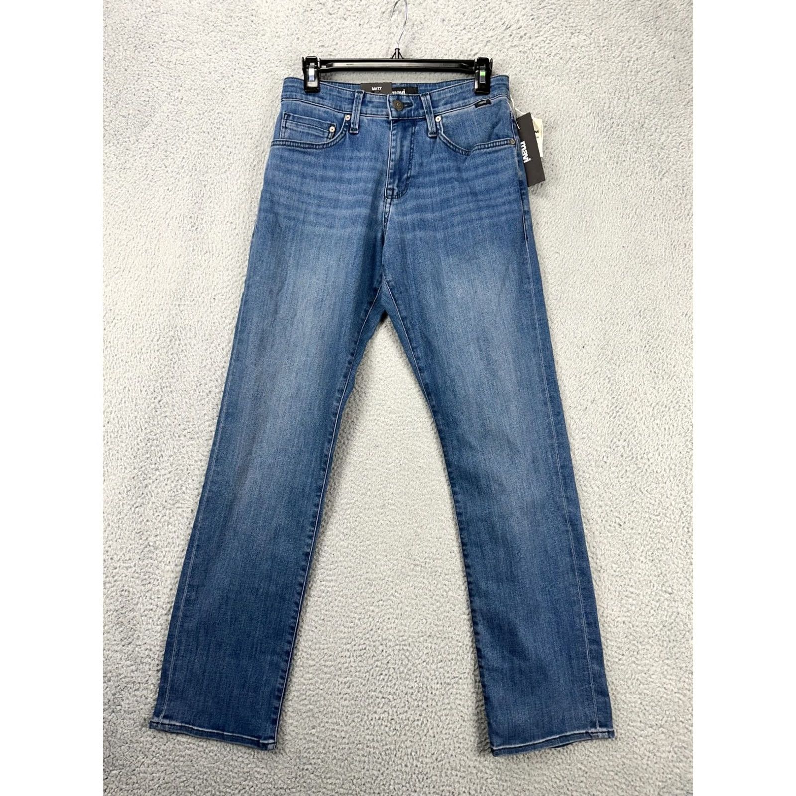 Vintage VINTAGE Mavi Matt Jeans Mens 28X32 Blue Distressed Relaxed Straight NEW Size US 29 - 3 Thumbnail