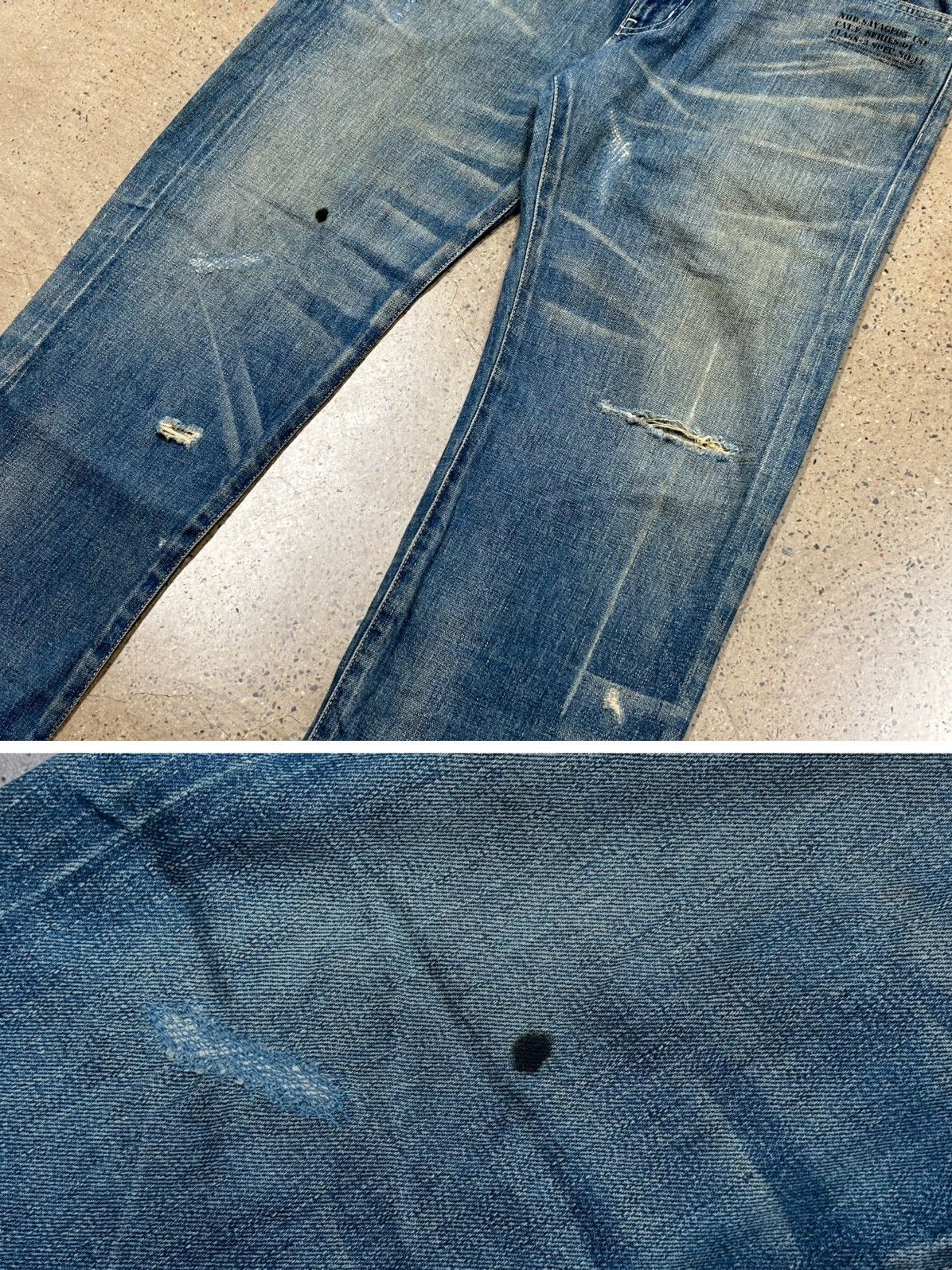 Neighborhood NBHD Neighborhood 05 CRACK Savage Denim Mid M Size US 34 / EU 50 - 4 Thumbnail