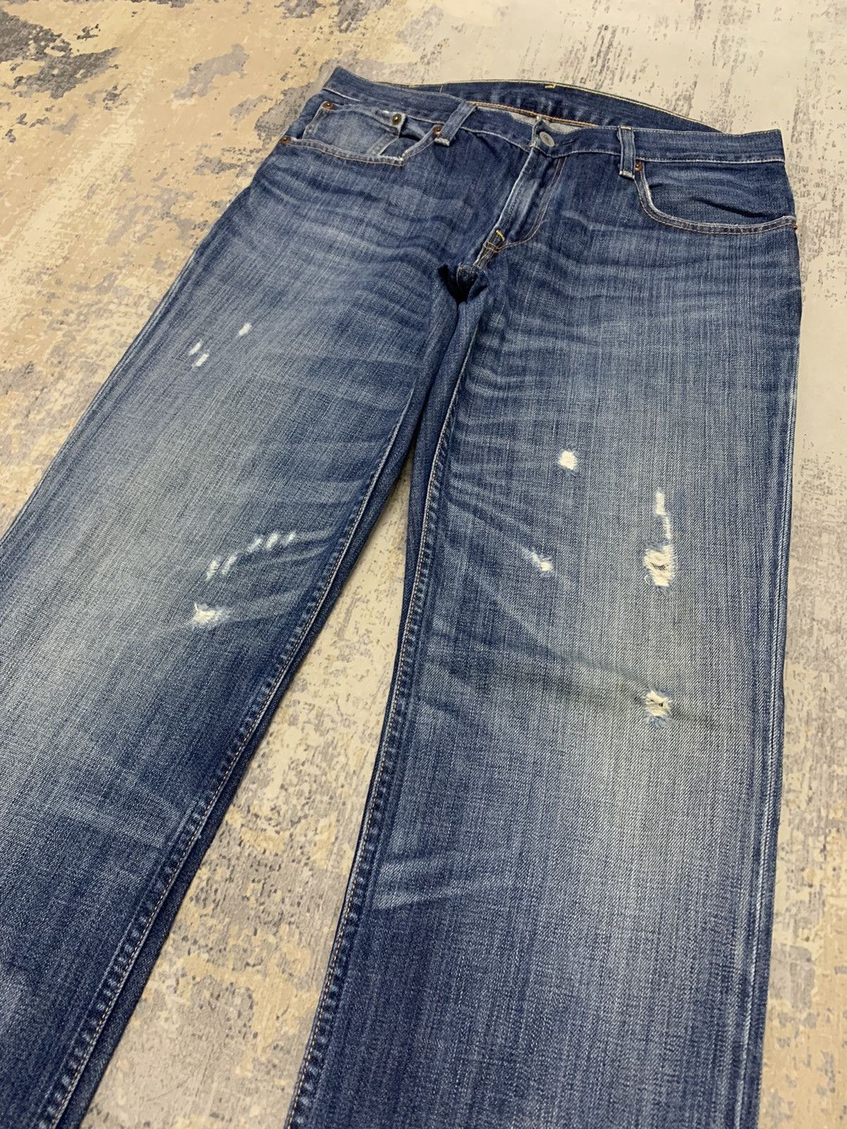 Levi's Vintage Levi's 502 Distressed Straight Jeans Size US 33 - 3 Thumbnail