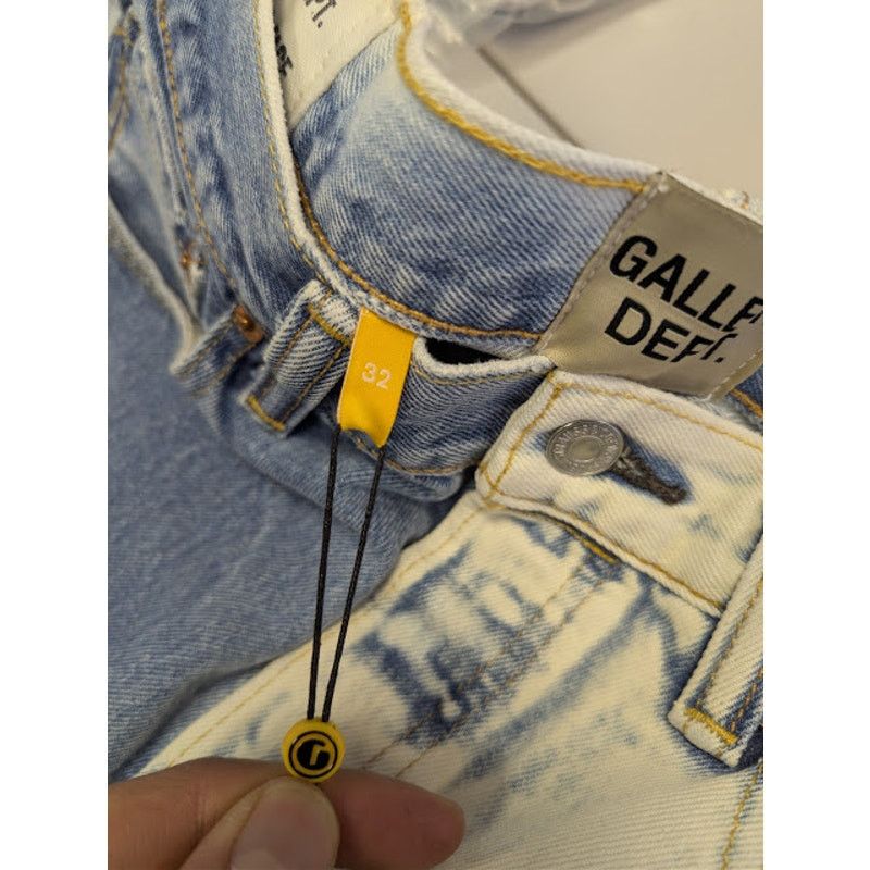 Gallery Dept. o1rshd1 Paneled Denim Shorts in Indigo Blue / Off White Size US 32 / EU 48 - 18 Thumbnail