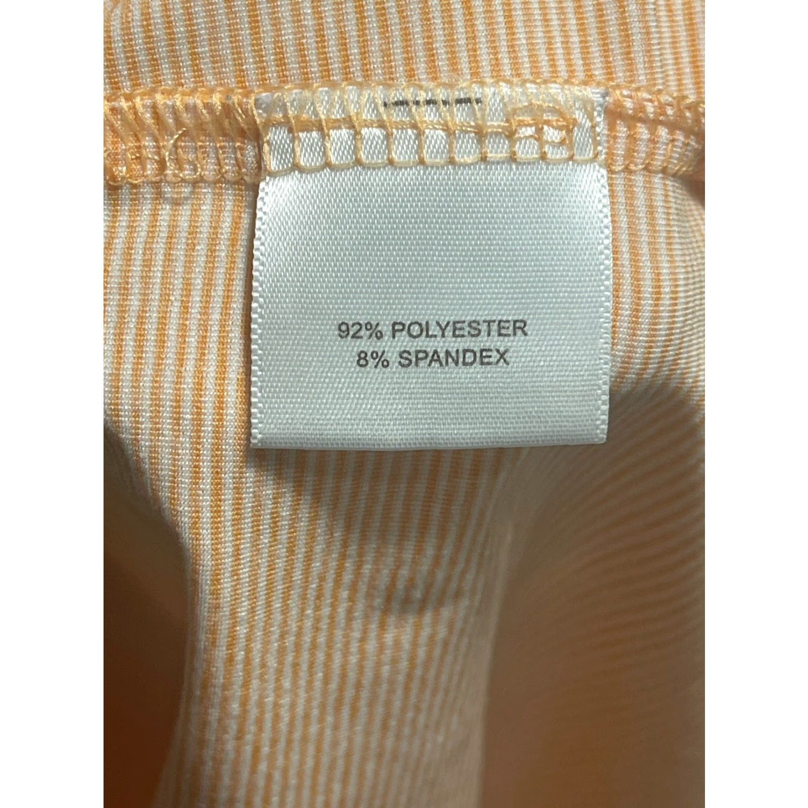 Peter Millar Peter Millar Polo Orange/White Stripe Short Sleeve Collared Pullover Mens M Summer Comfort Golf Casual Business shirts Size US M / EU 48-50 / 2 - 5 Thumbnail