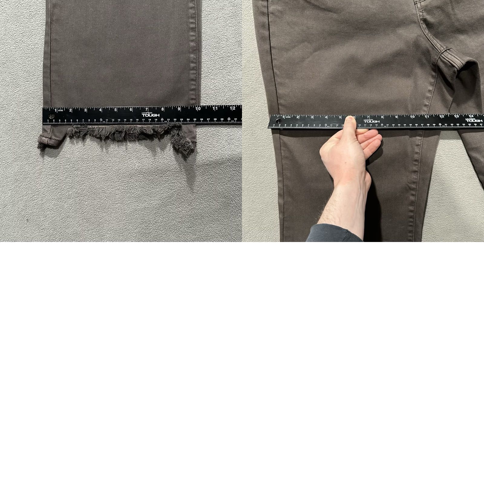 Vintage NWT Judy Blue Jeans Women 16W Dark Brown Straight Fit Raw Hem JB82531C-PL Size 38" / US 16 / IT 52 - 10 Thumbnail