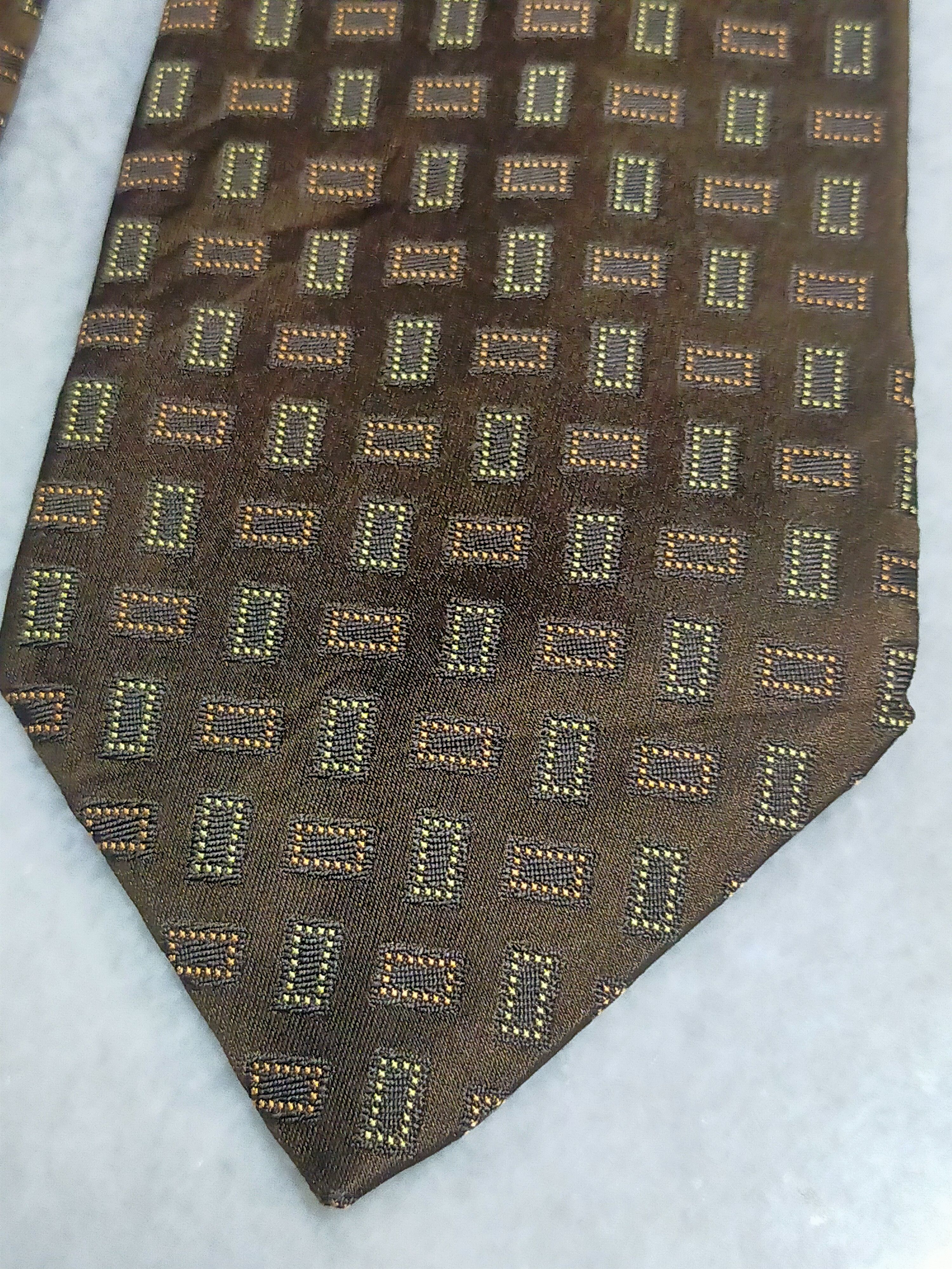 Kansai Yamamoto SISSY BY KANSAI YAMAMOTO BROWN LUXURY SILK TIE Size ONE SIZE - 3 Thumbnail
