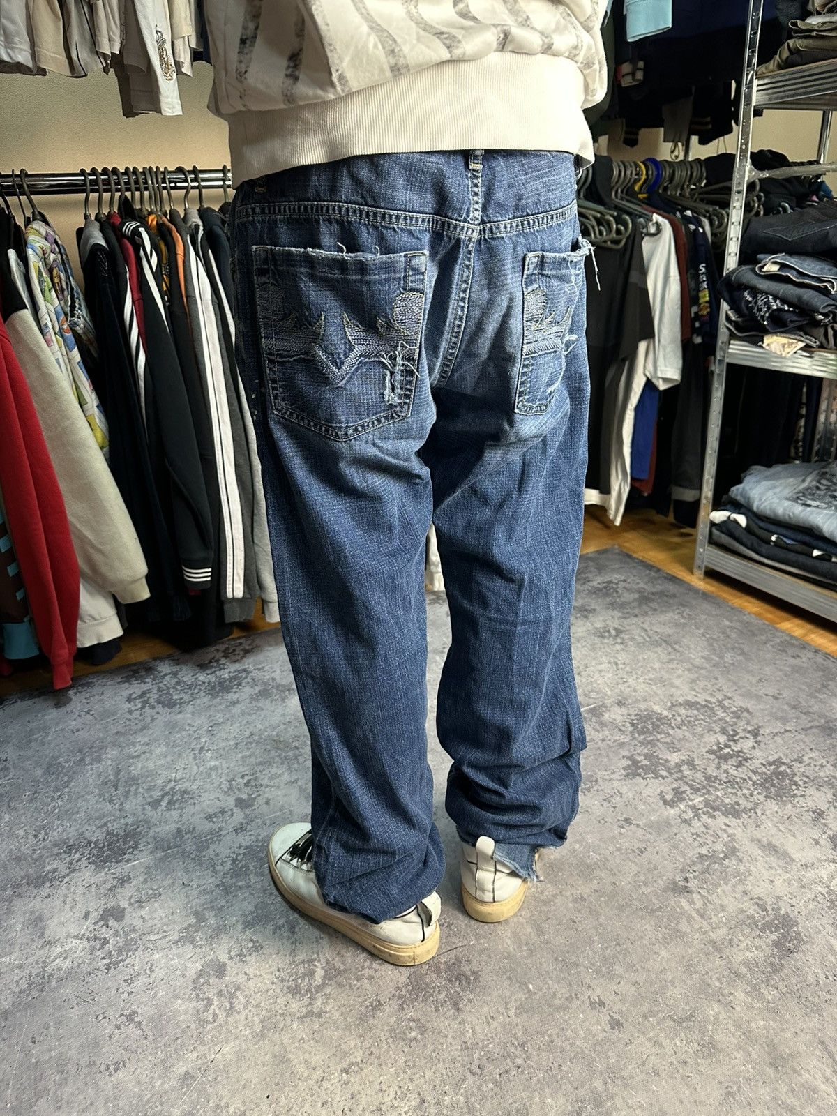 Diesel Vintage Diesel Jeans Distressed Wash Japanese Crazy y2k 90s Size US 32 / EU 48 - 5 Thumbnail