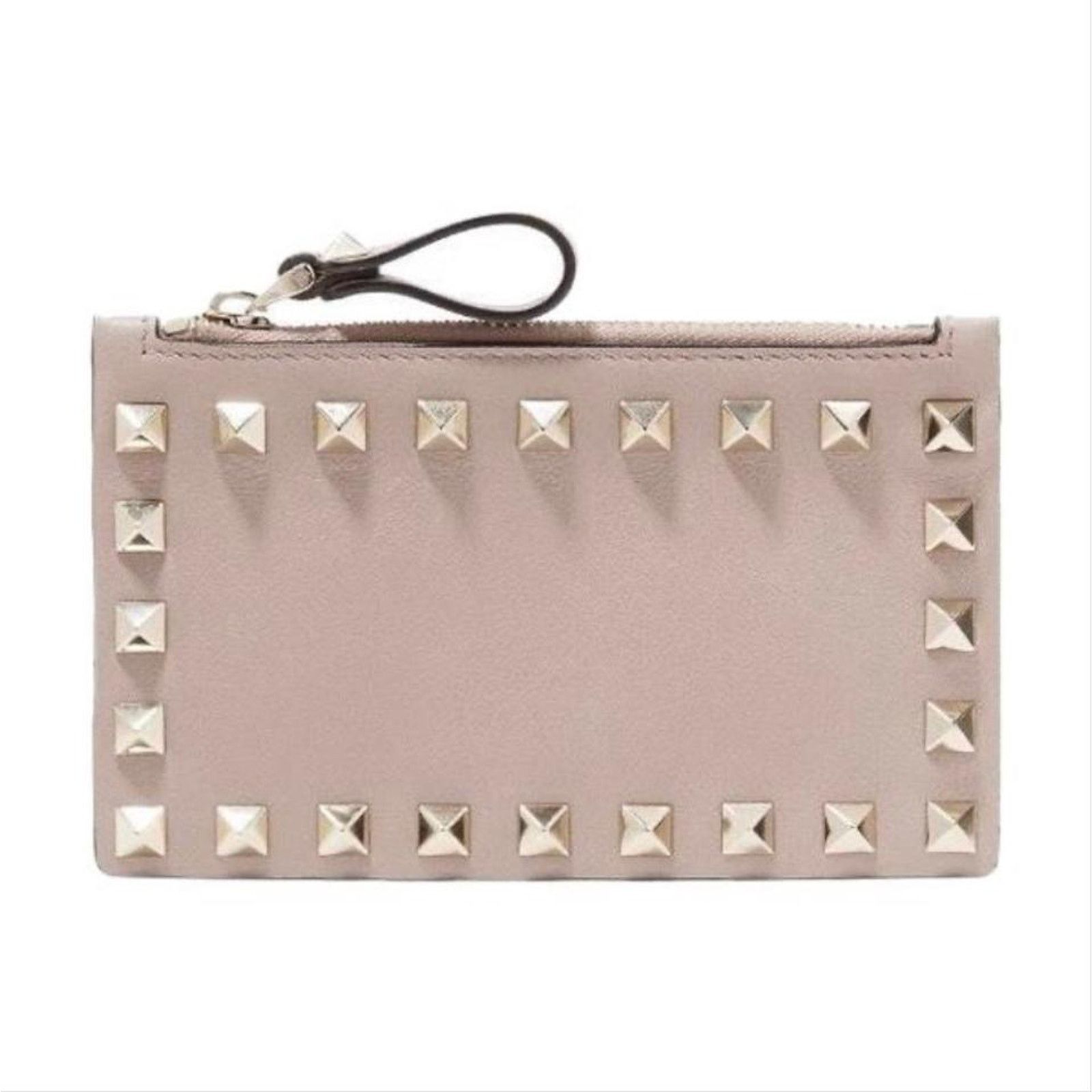 Valentino Valentino Garavani Rockstud zipped card holder coin case Size ONE SIZE - 1 Thumbnail