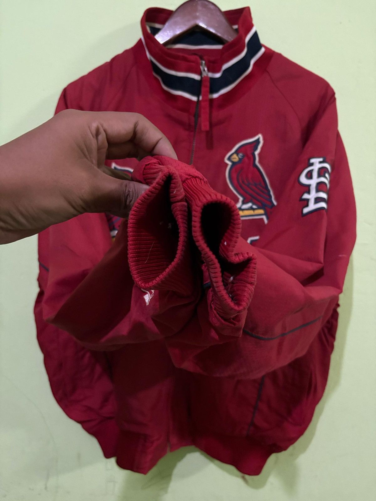 MLB × Majestic × Vintage VTG 90's St. Louis Cardinals Jacket Big Logo Design Size US M / EU 48-50 / 2 - 7 Thumbnail