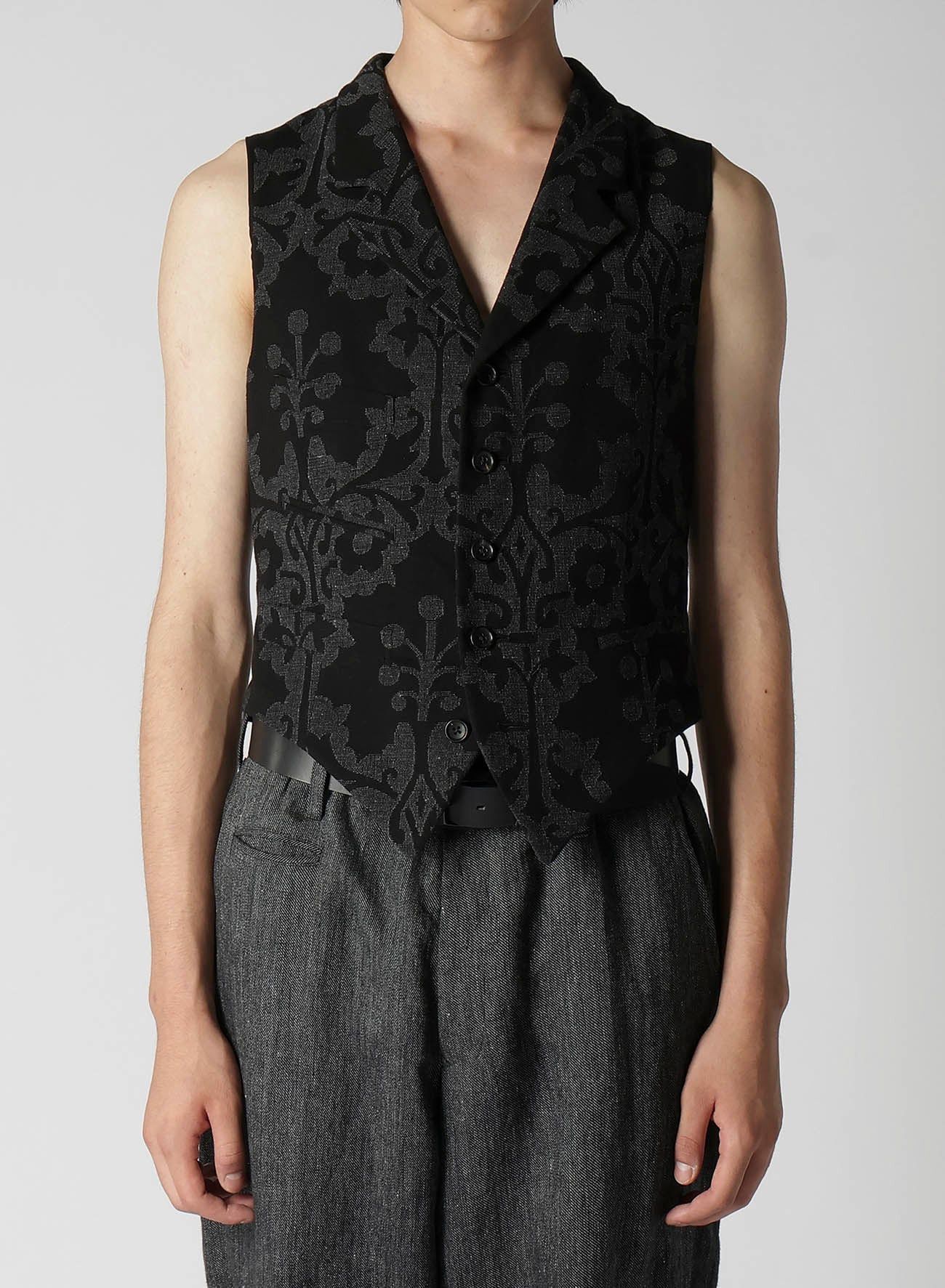 Yohji Yamamoto Pour Homme INDIAN LEFT DECORATIVE CLOTH VEST
