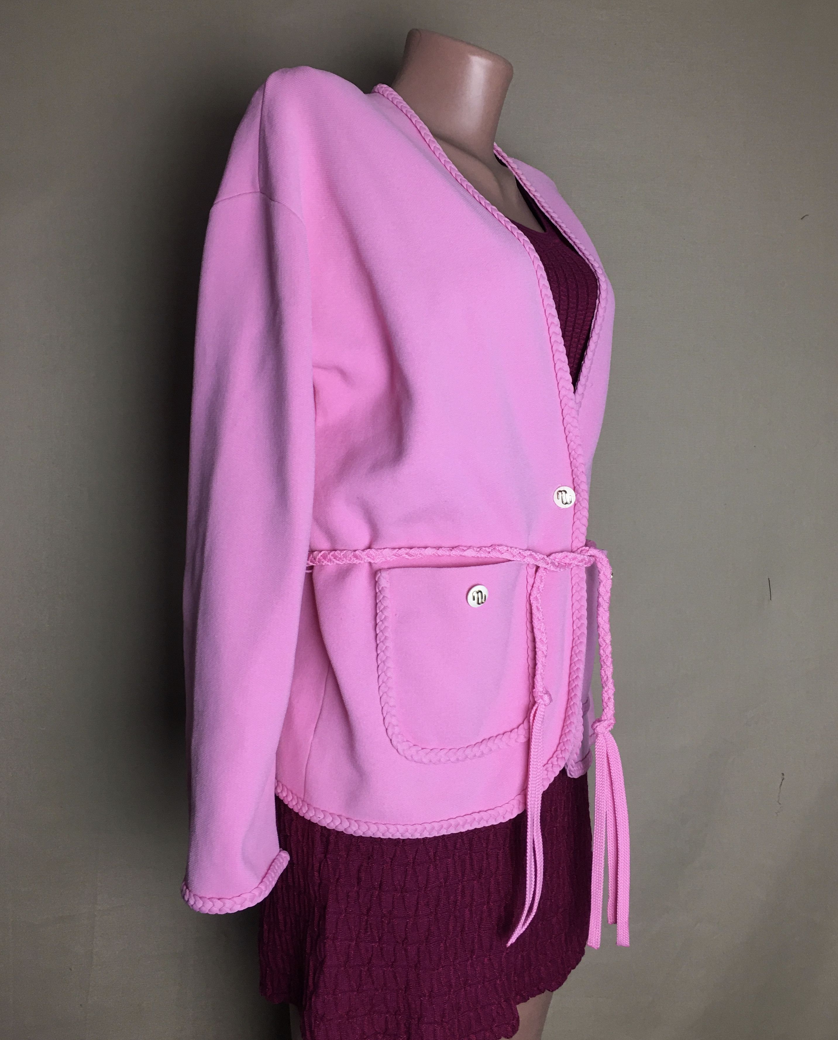 Maje MAJE Madene Belted Knit Cardigan Pink Size 1/S Size S / US 4 / IT 40 - 6 Thumbnail