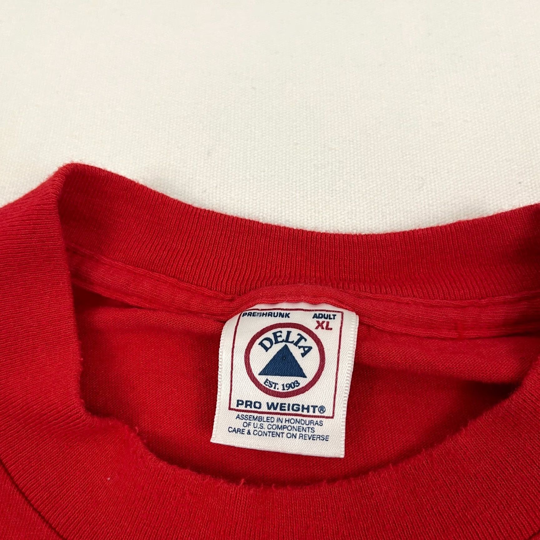 Delta VINTAGE Veggie Tales Shirt Delta 90s Logo Cartoon Graphic Print Mens XL Red Size US XL / EU 56 / 4 - 3 Thumbnail