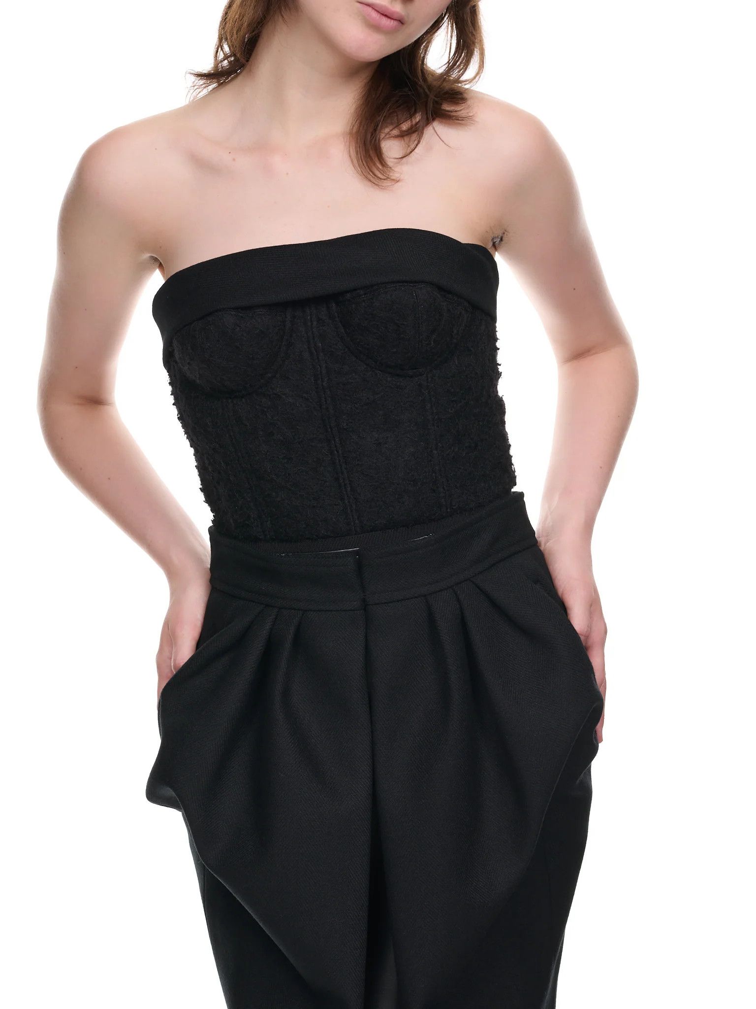 Maison Margiela o1y0625 Midi Dress in Black Size S / US 4 / IT 40 - 4 Thumbnail