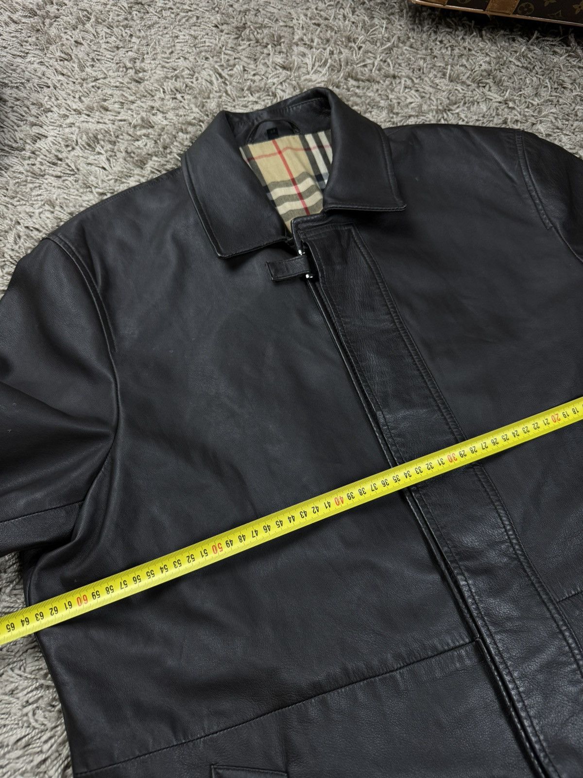 Burberry × Genuine Leather × Vintage Vintage leather jacket Burberry original luxury casual item Size US XL / EU 56 / 4 - 5 Thumbnail