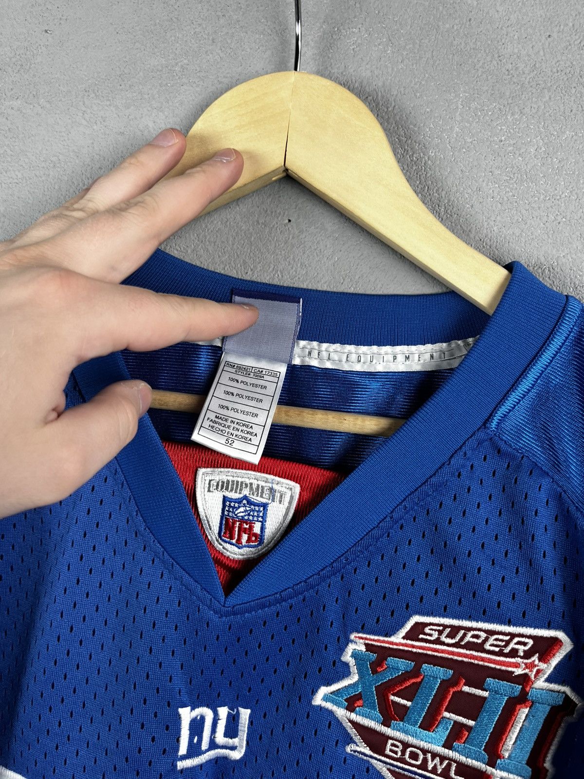 Reebok 2008 New York Giants Jacobs #27 Super Bowl Size US XL / EU 56 / 4 - 11 Thumbnail