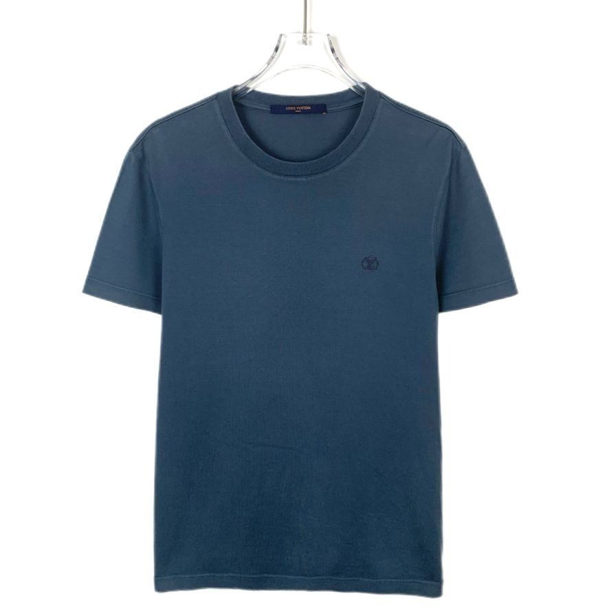 Louis Vuitton Louis Vuitton Logo Embroidered Round-Neck Blue Cotton Short- Size US XS / EU 42 / 0 - 1 Thumbnail