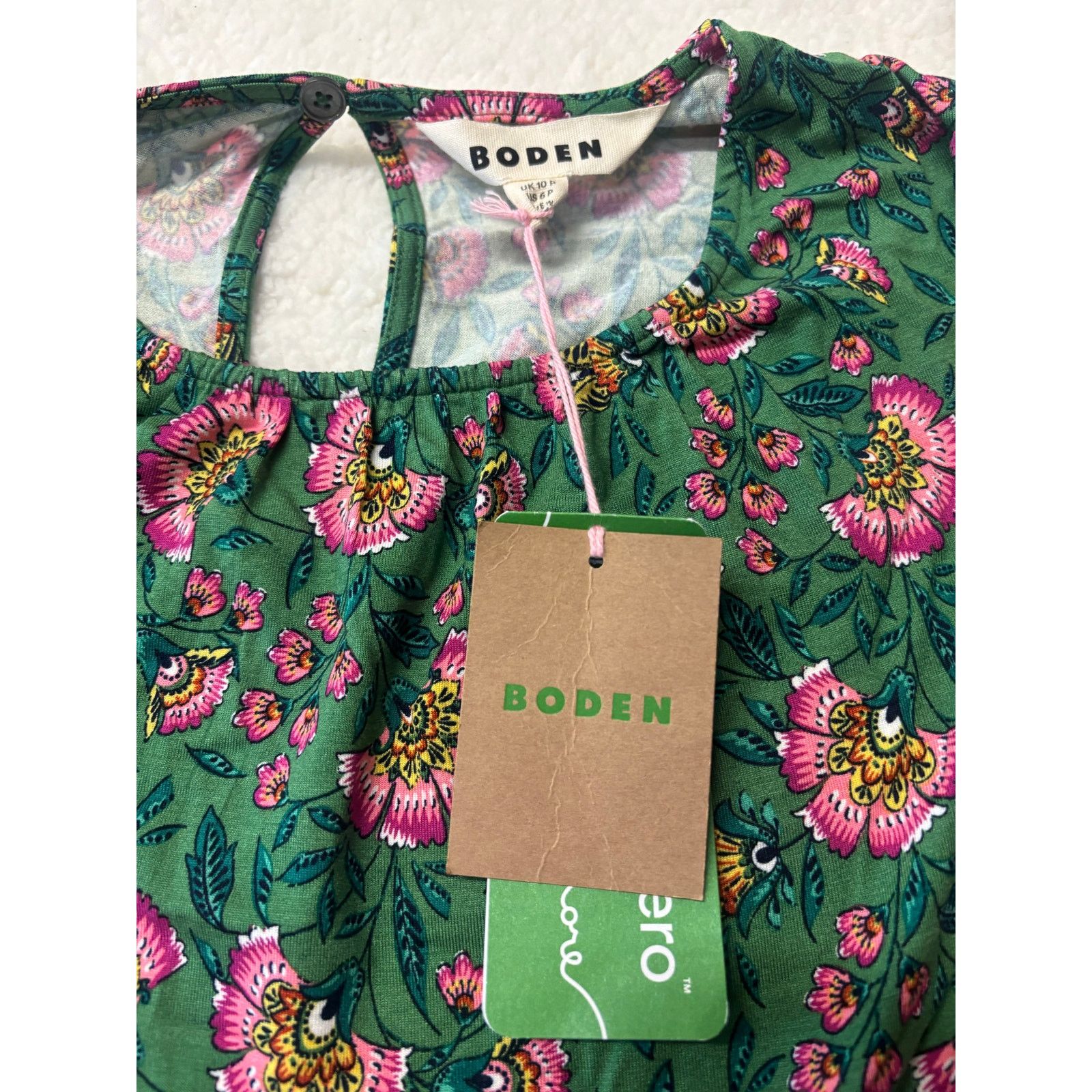Boden NWT* Boden Alexandra Blouson Jersey Dress Size 6P Size M / US 6-8 / IT 42-44 - 2 Thumbnail