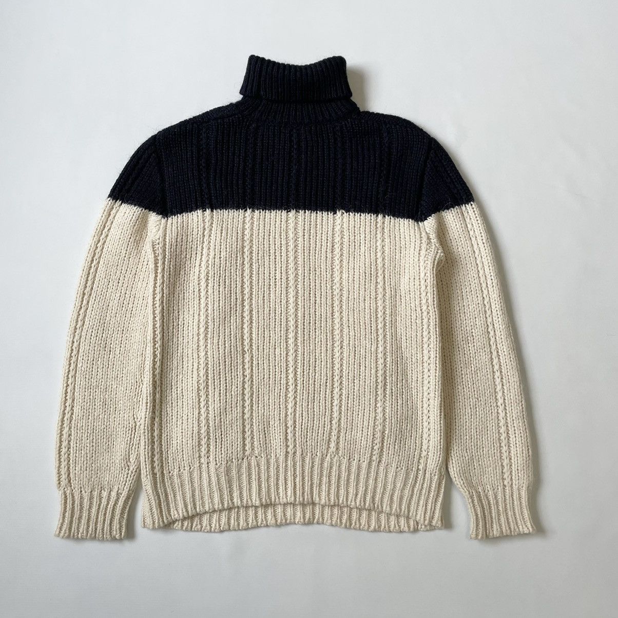 Dries Van Noten Colourblock Alpaca ‘Aran’ Knit Sweater Size US M / EU 48-50 / 2 - 11 Thumbnail