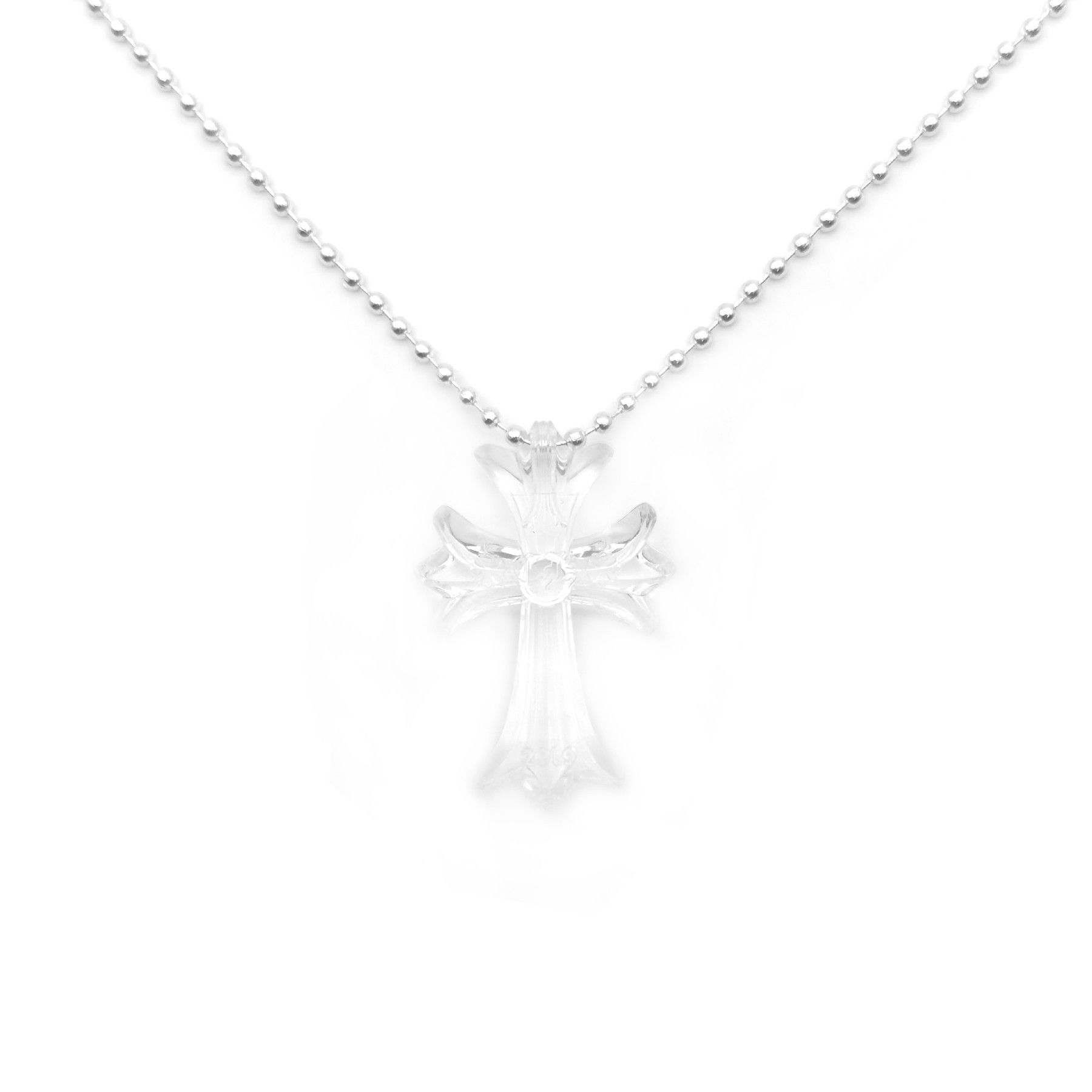Chrome Hearts Chrome Hearts Resin Cross Pendant Ball Chain Necklace Size ONE SIZE - 2 Thumbnail