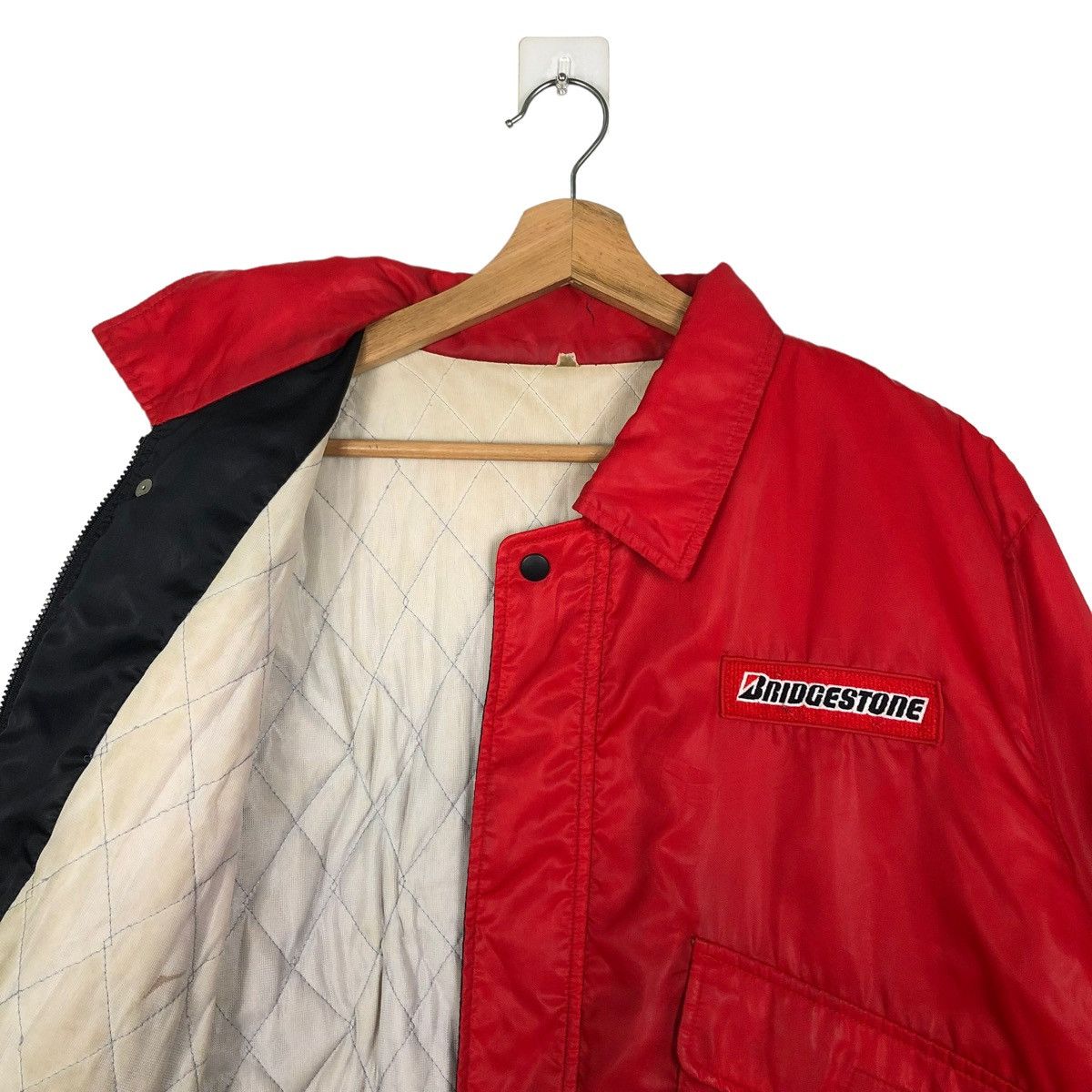 Japanese Brand 🔥VINTAGE RACING BRIDGESTONE BOMBER JACKET SPORTSWEAR Size US L / EU 52-54 / 3 - 9 Thumbnail