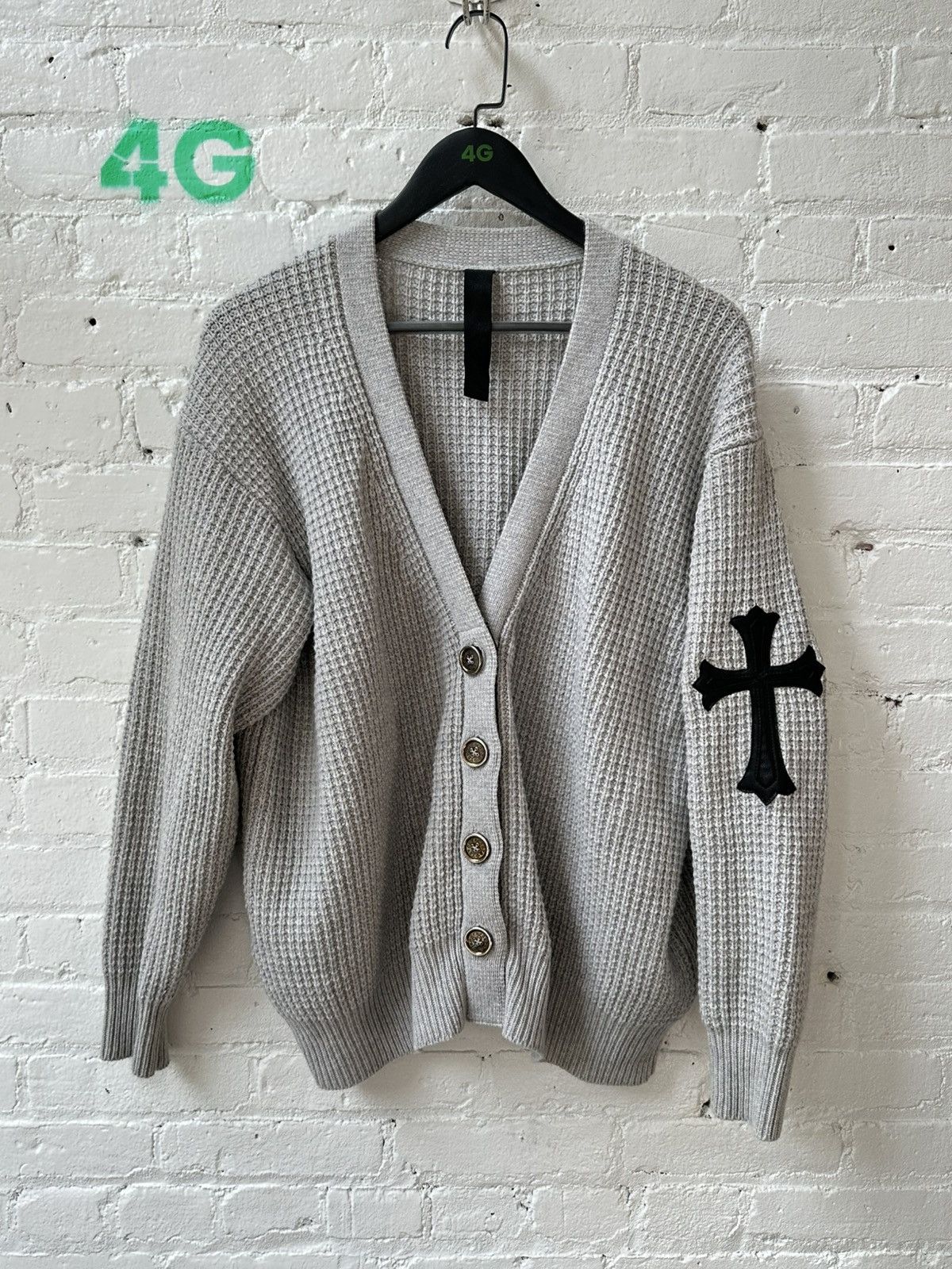 Chrome Hearts CHROME HEARTS KNITTED PATCH CARDIGAN Size US S / EU 44-46 / 1 - 1 Thumbnail