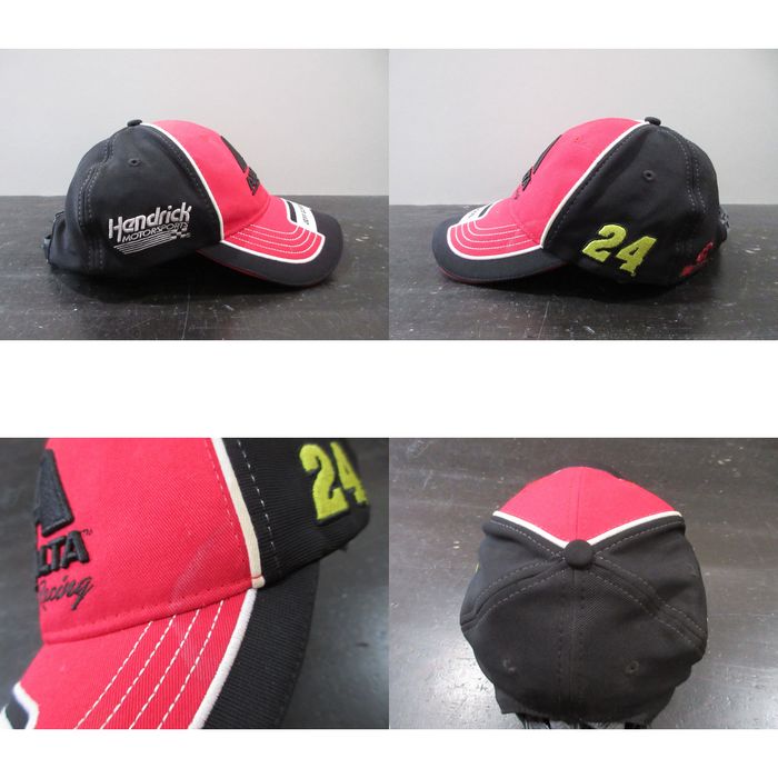 Vintage VINTAGE Nascar Hat Cap Black Red Jeff Gordon Axalta Racing ...