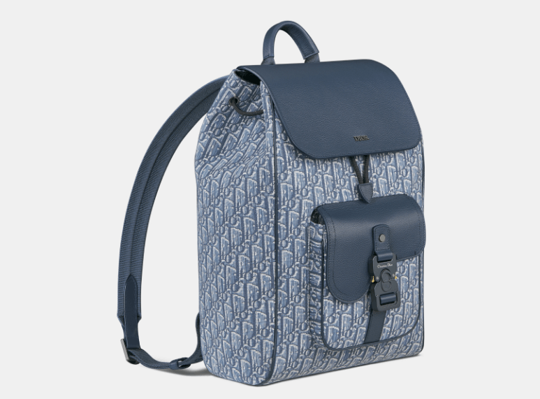 Dior o1w1db10426 1ADBA2 Size : OS / Saddle Backpack in Blue Size ONE SIZE - 2 Thumbnail