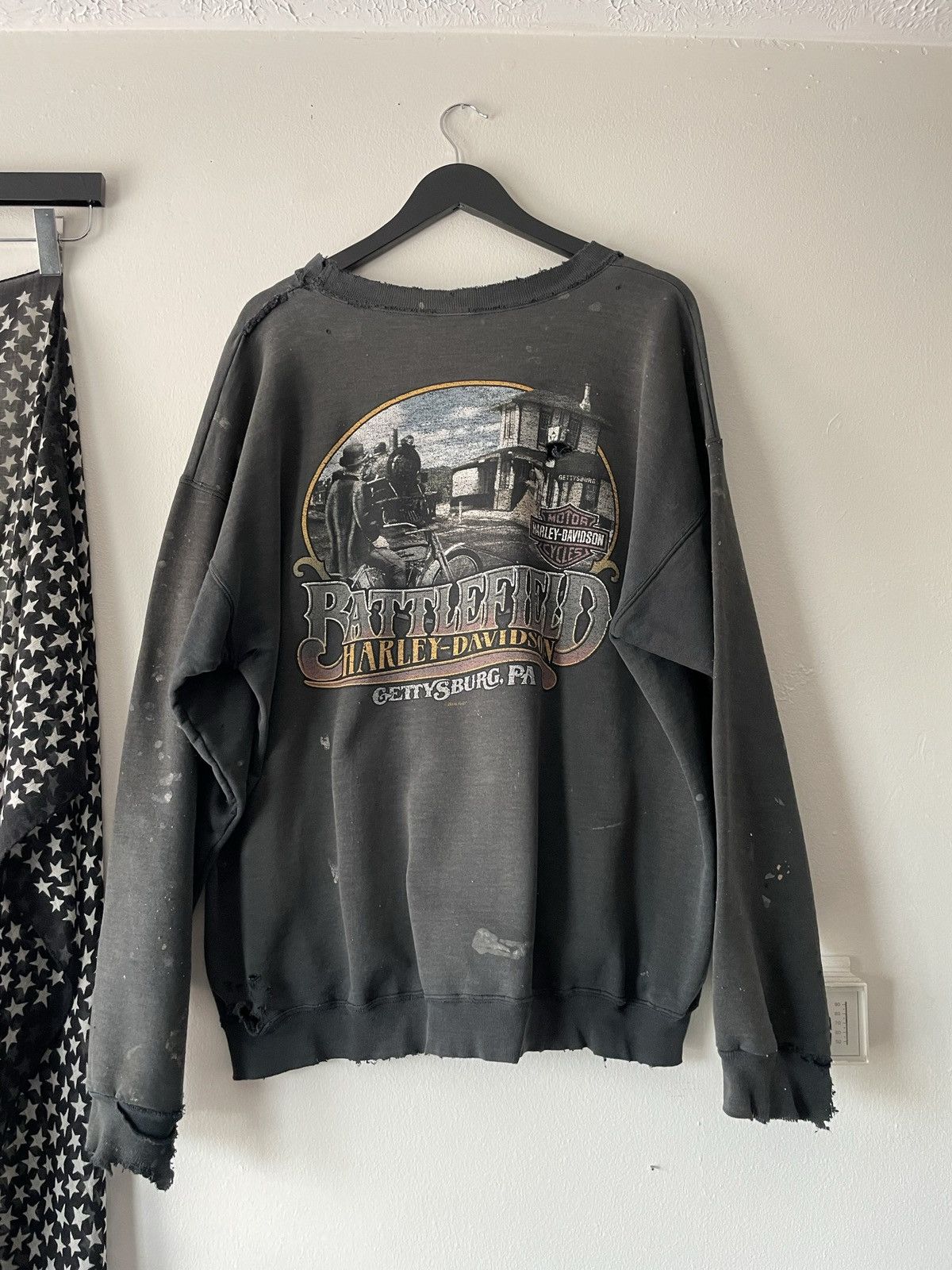 Harley Davidson VINTAGE THRASHED FADED HARLEY DAVIDSON SWEATSHIRT Size US XL / EU 56 / 4 - 13 Thumbnail