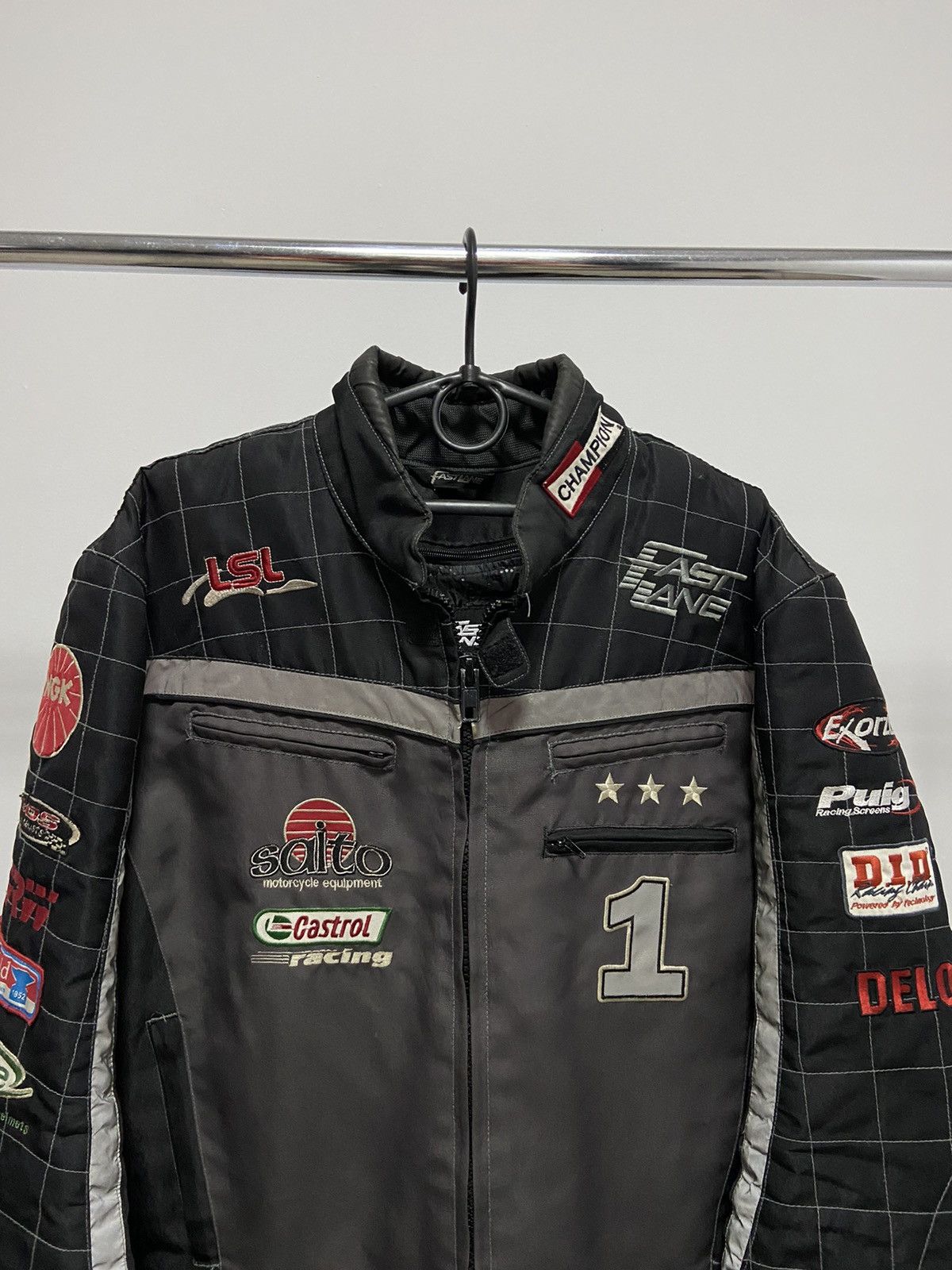 Vintage Fast Lane Racing Jacket Big Logo Vintage Team Size US M / EU 48-50 / 2 - 5 Thumbnail