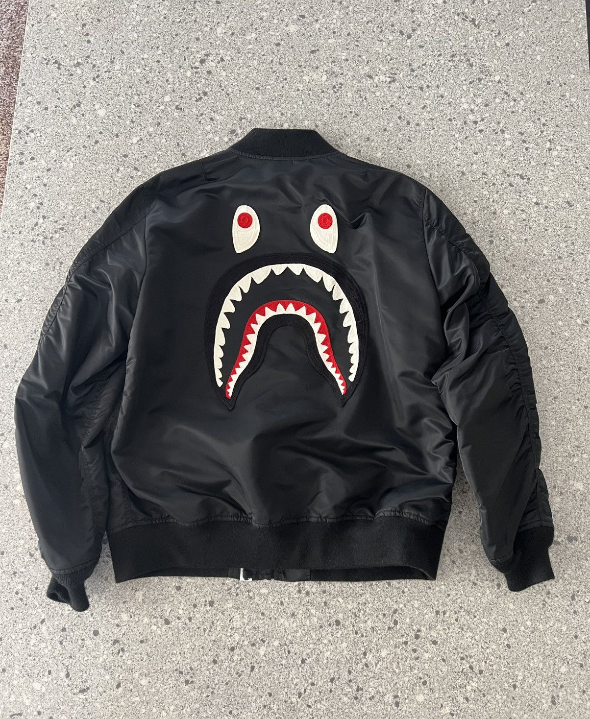 Bape BAPE Light Weight PONR Shark MA-1 Size US M / EU 48-50 / 2 - 1 Thumbnail